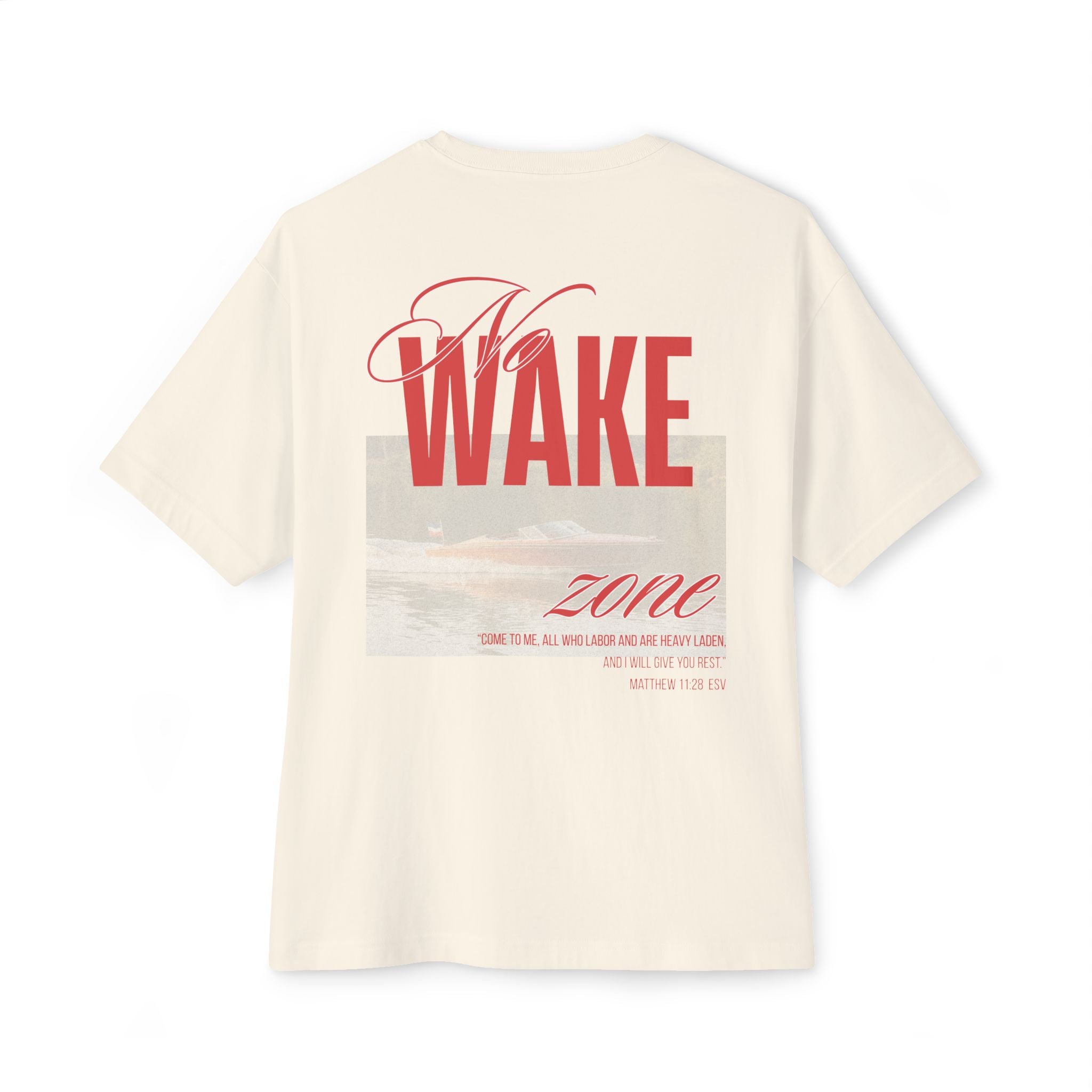 Wake Zone Boxy Tee — Vintage Surf Graphic Oversized T-Shirt