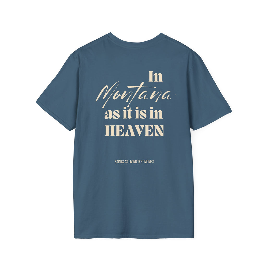 In Montana As It Is In Heaven T-Shirt — Salt Co. Rustic Christian Graphic Tee