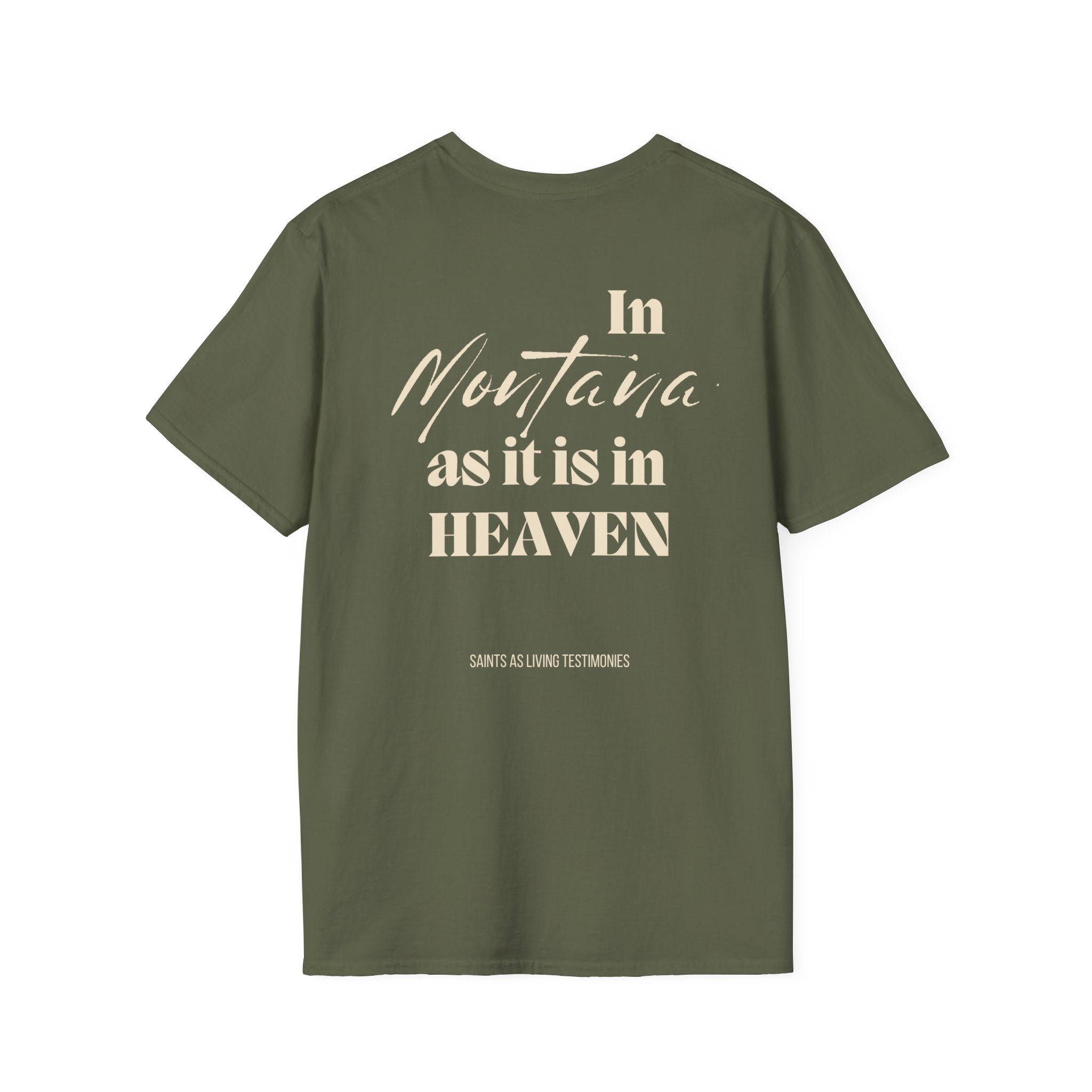 In Montana As It Is In Heaven T-Shirt — Salt Co. Rustic Christian Graphic Tee