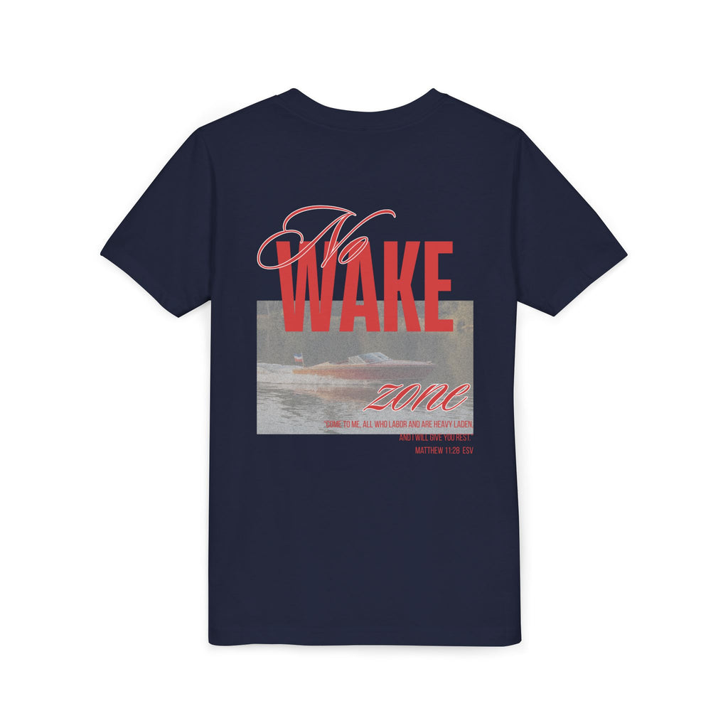 Youth Tee — 'Wake Zone' Beach Graphic Short Sleeve Shirt