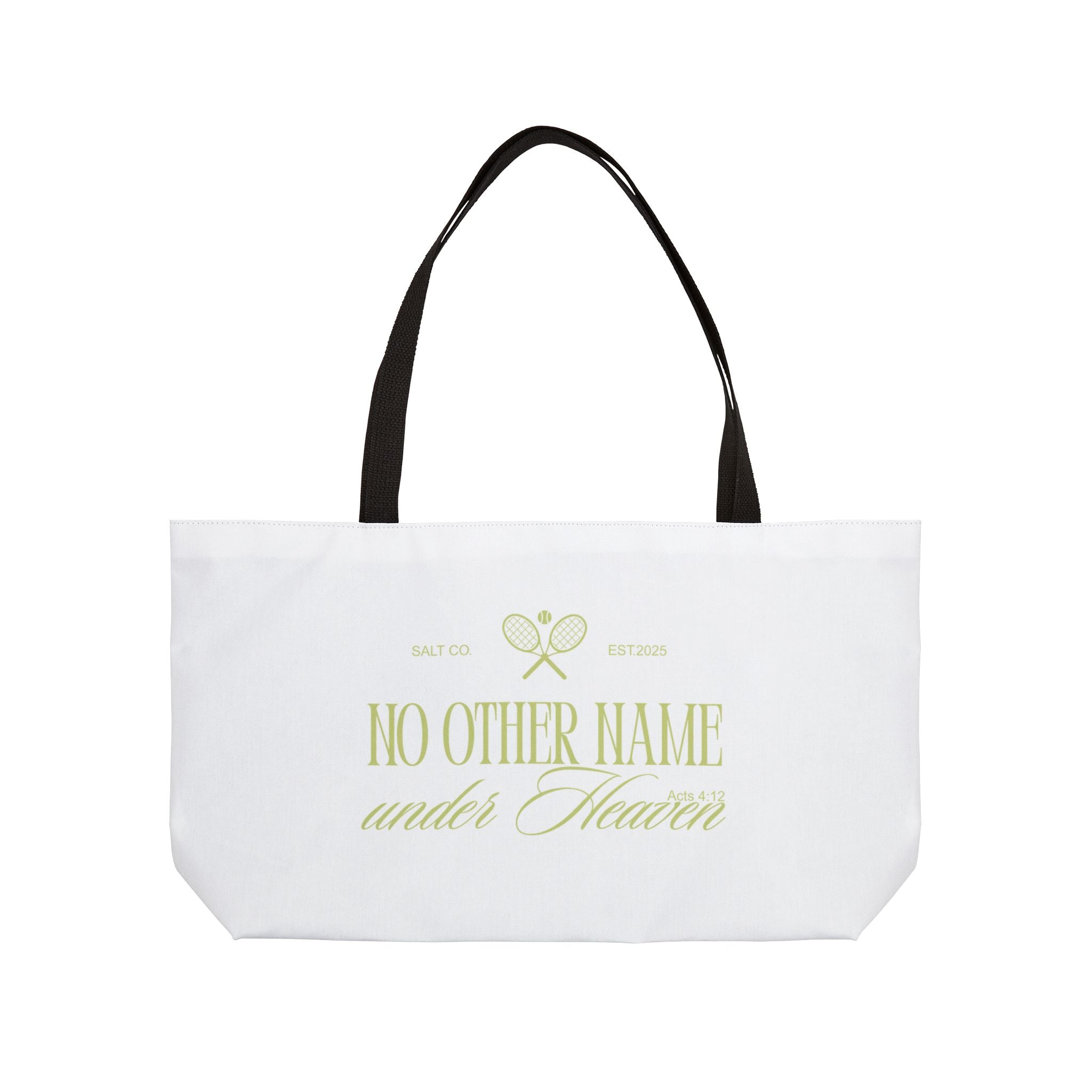 Tennis Tote Bag — 'No Other Name Under Heaven'
