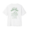 Farmers Market Oversized Tee – "Salt & Co." Floral Back Print