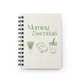 Morning Essentials Spiral Journal — Matcha, Devotions & Daily Rituals Notebook
