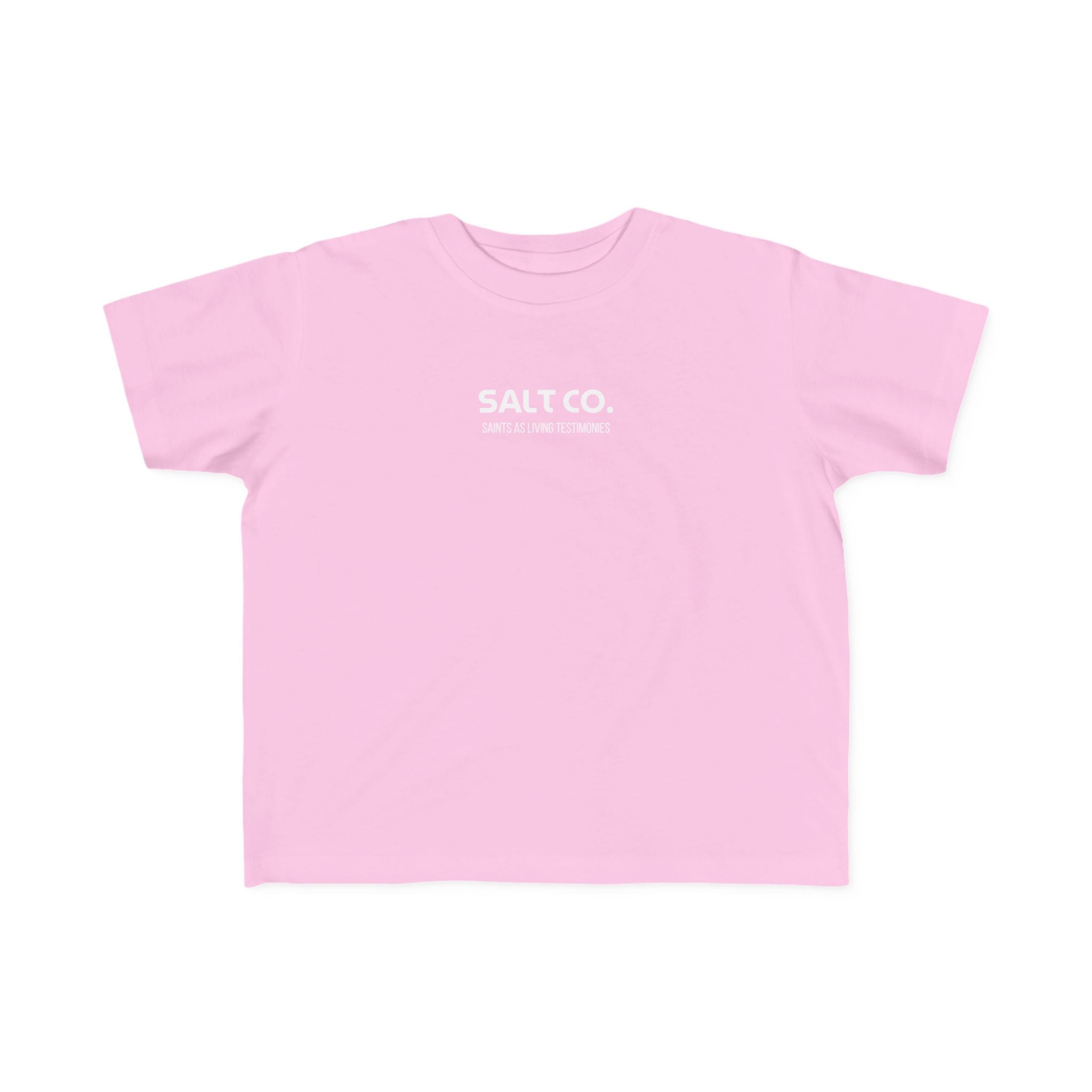 Toddler Tee — 'Salt Co.' Front & 'Jesus Loves You' Smiley Back