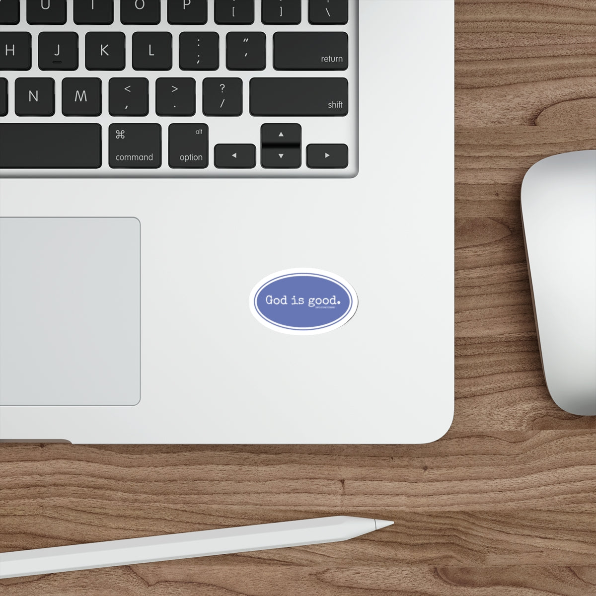 God Is Good Oval Die-Cut Sticker