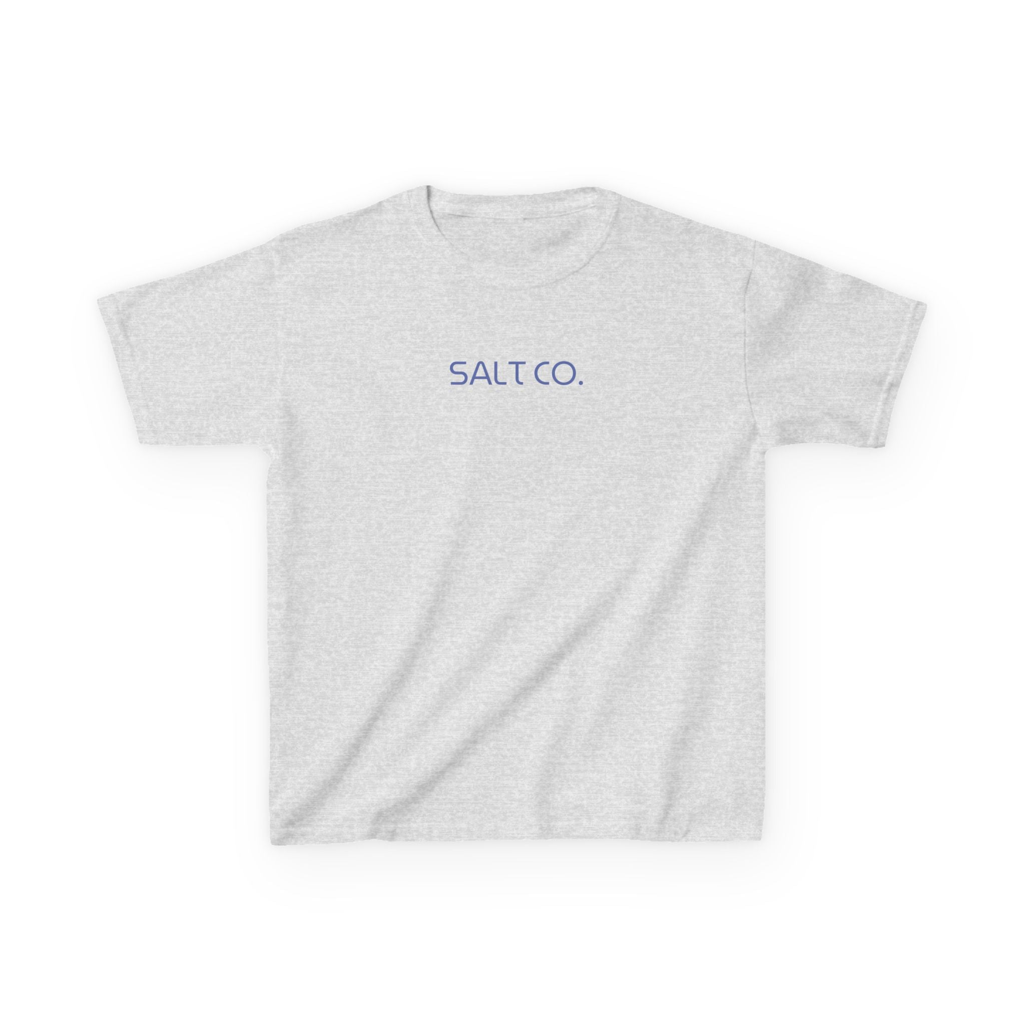 Kids T-Shirt — Salt Co. Surf Logo Tee with 'Even the Wind and the Waves' Back Graphic