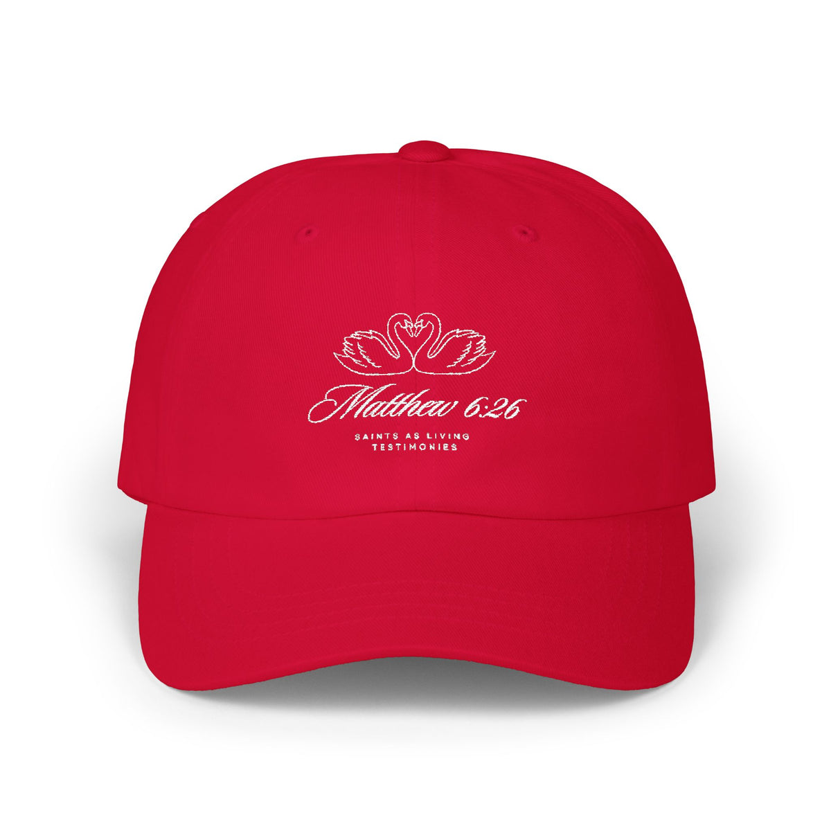 Embroidered Swan Cap