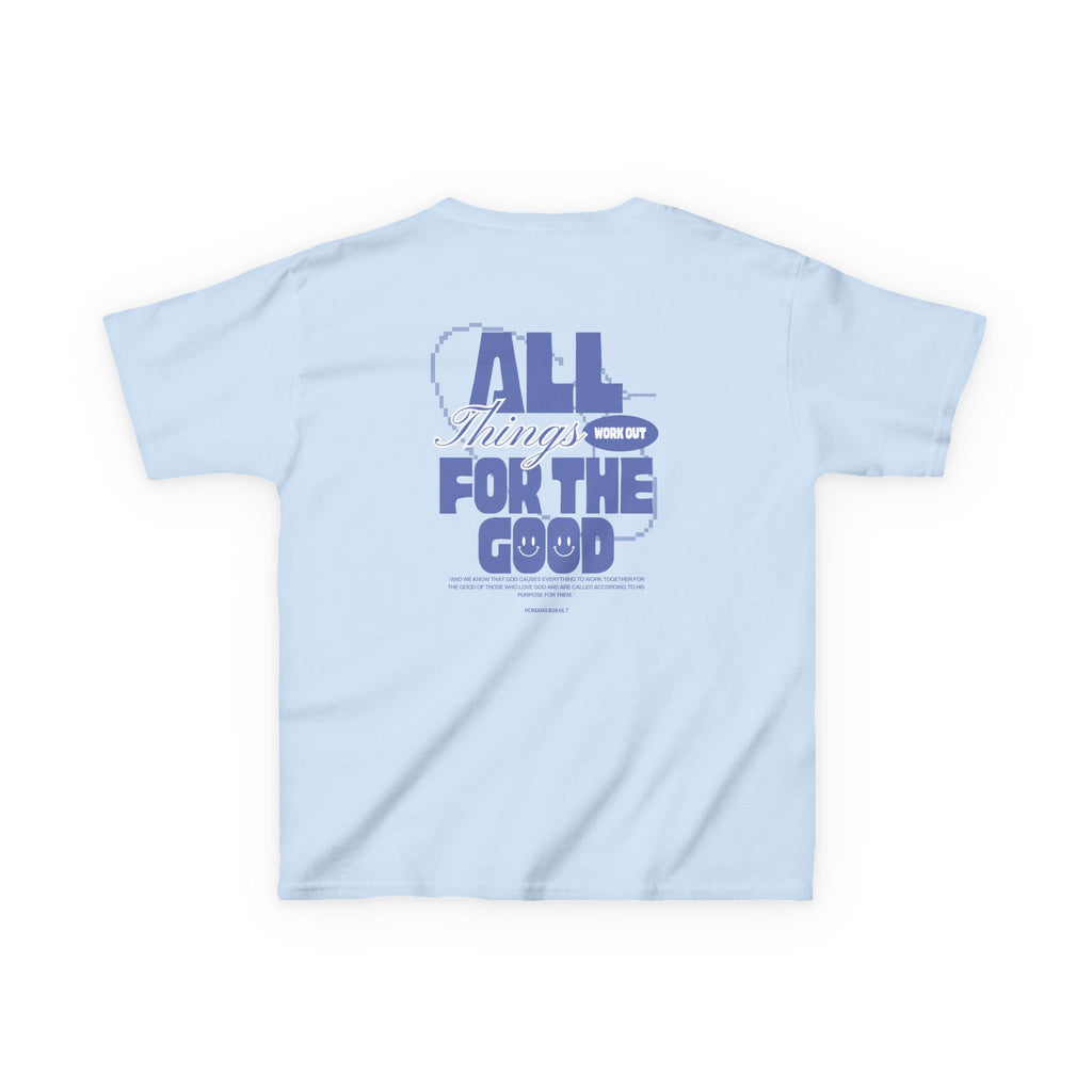 Kids T‑Shirt — "Salt Co." Front with “All Things Work For The Good” Back Graphic