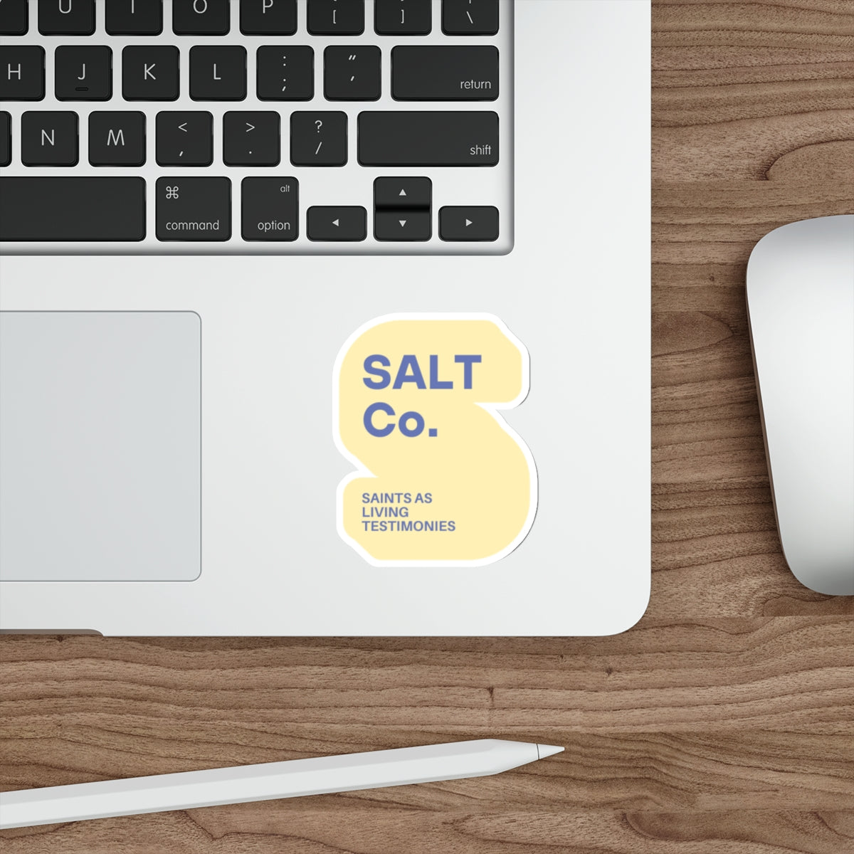 Die-Cut Sticker — SALT Co. "Saints As Living Testimonies" Minimal Logo Sticker