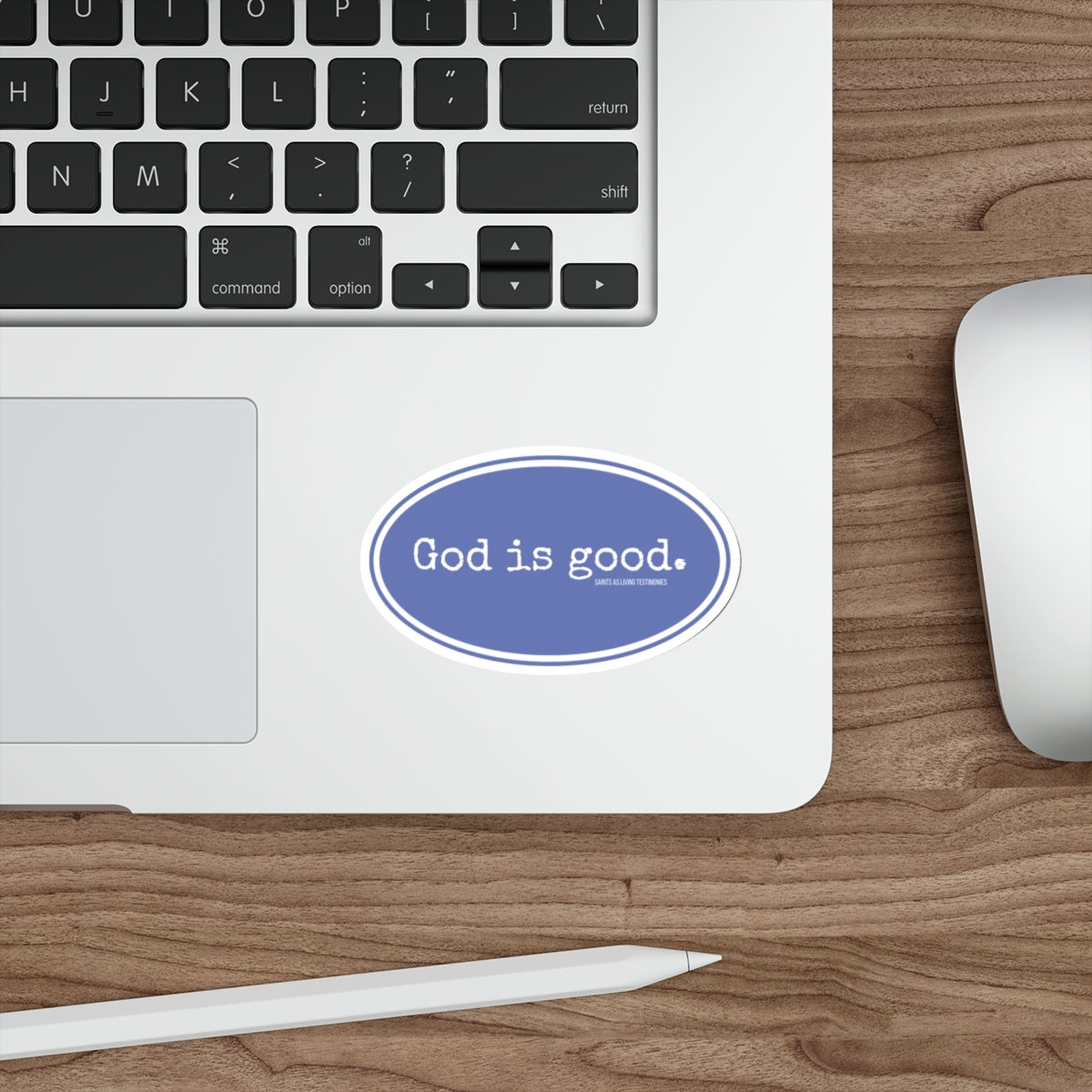 God Is Good Oval Die-Cut Sticker