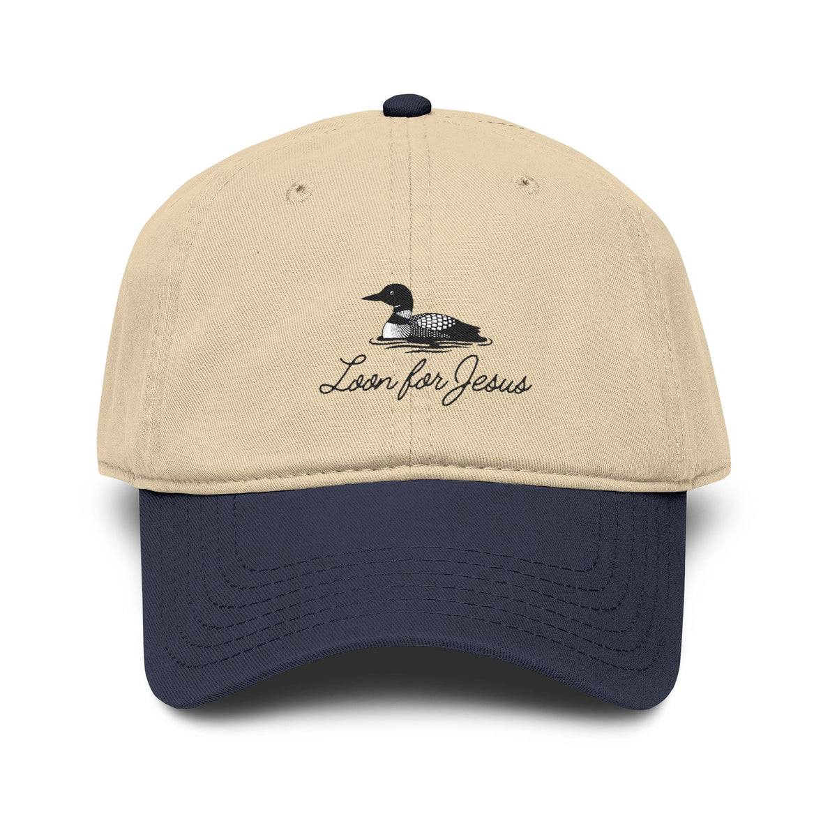 "Loon for Jesus" Embroidered Cap