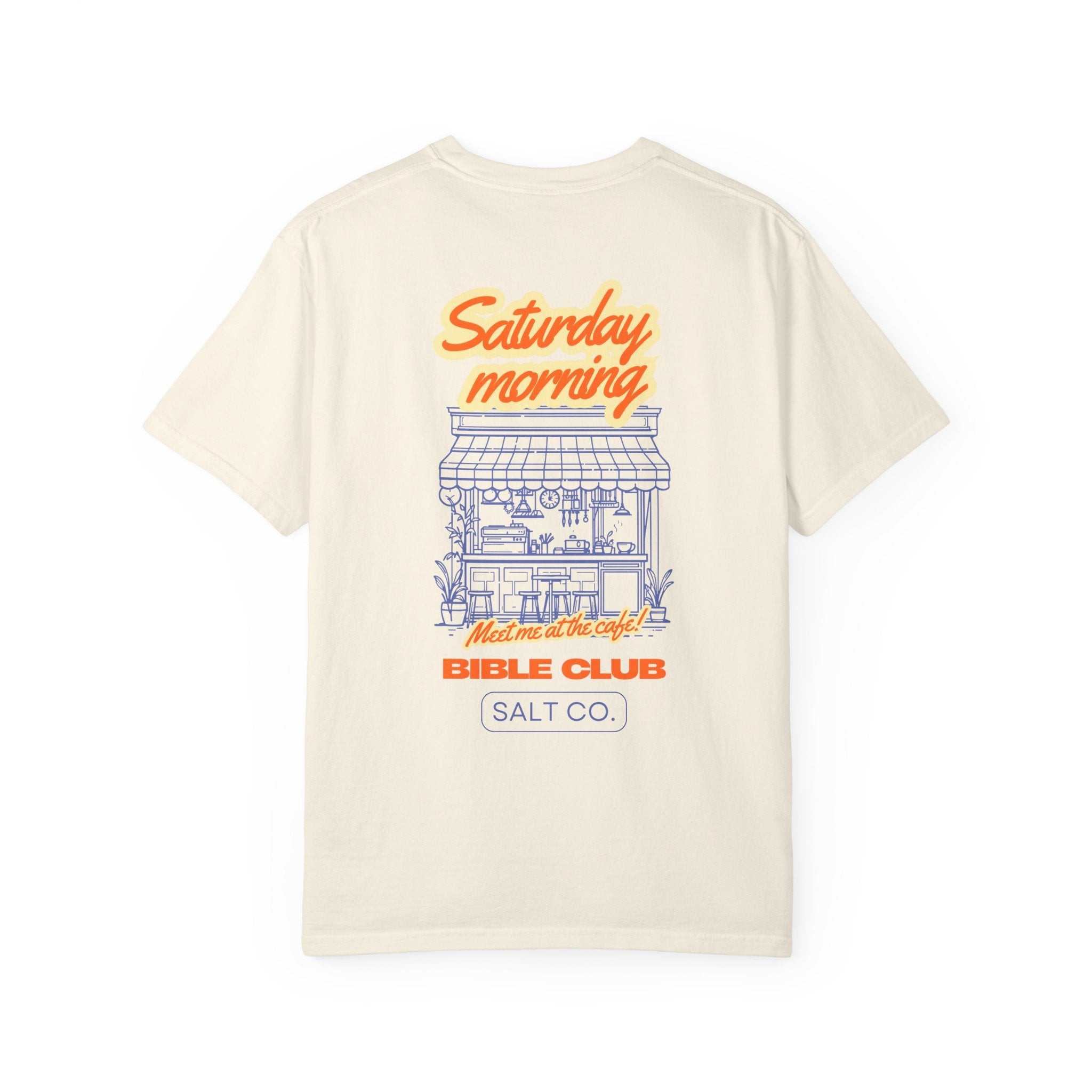 Saturday Morning Bible Club T-Shirt - Salt Co. Retro Café Graphic