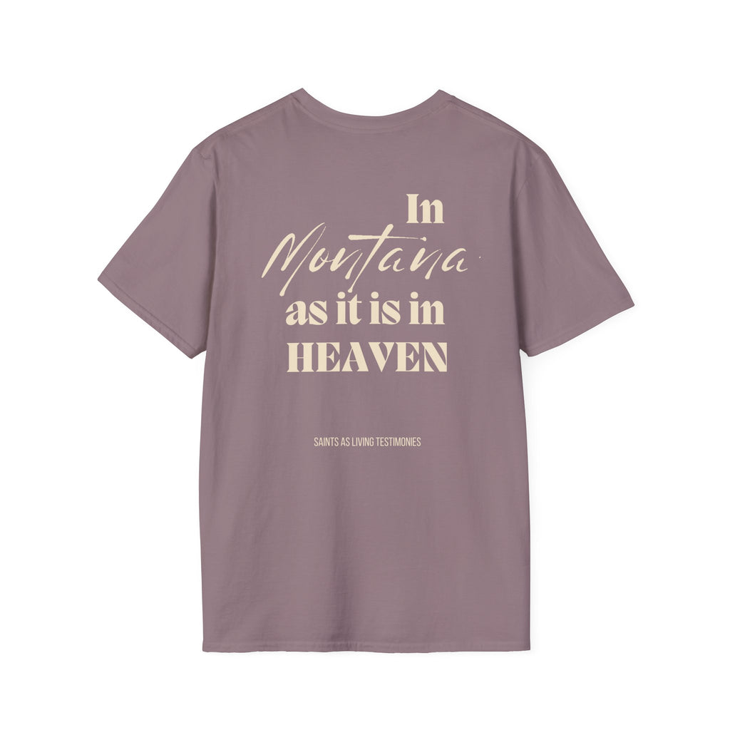 In Montana As It Is In Heaven T-Shirt — Salt Co. Rustic Christian Graphic Tee
