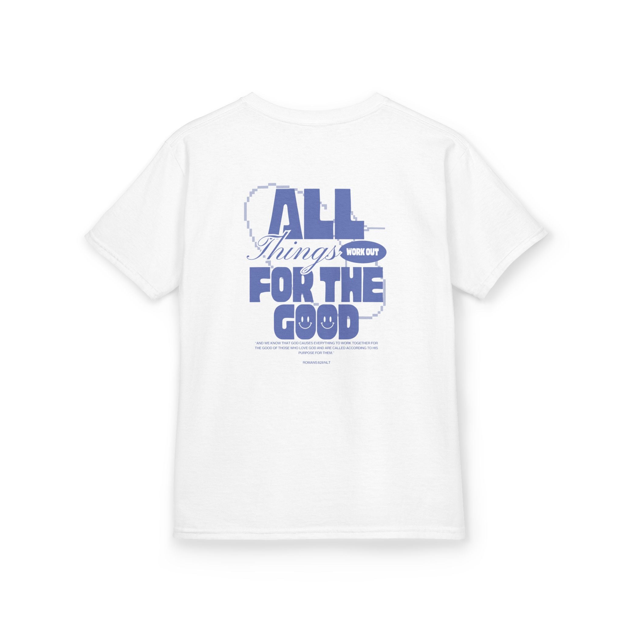 Kids T‑Shirt — "Salt Co." Front with “All Things Work For The Good” Back Graphic