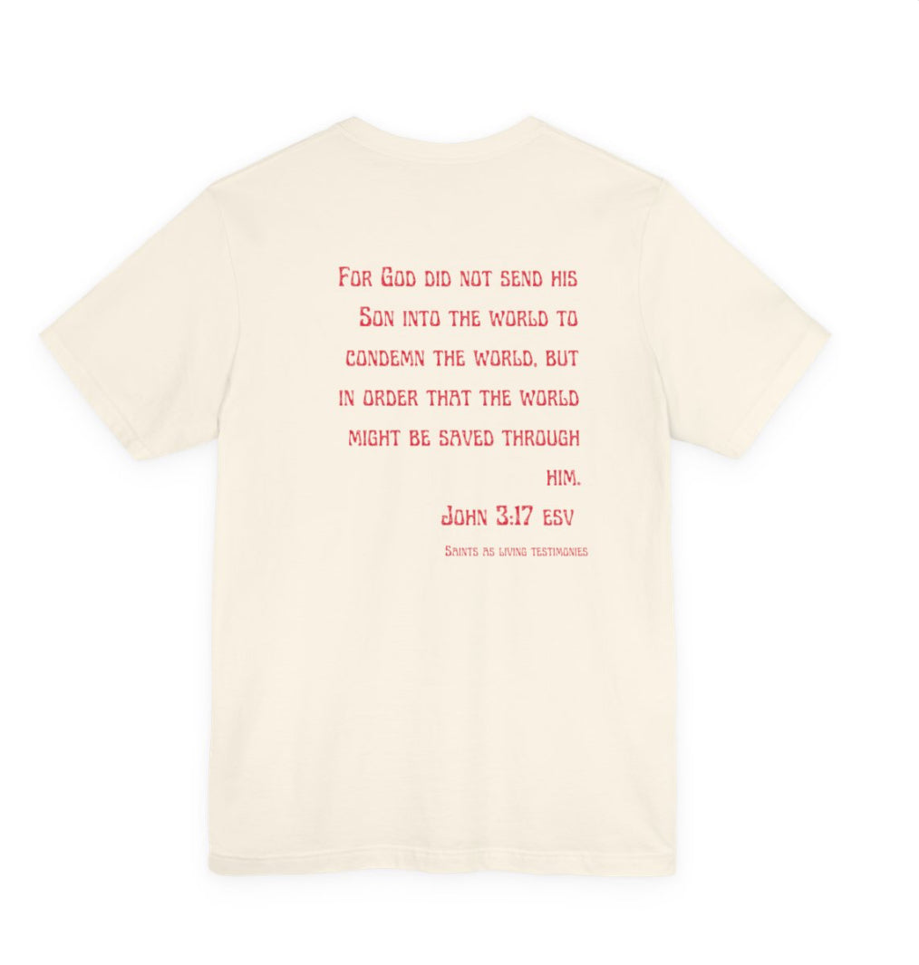 Hibiscus Tee — John 3:17 T‑Shirt