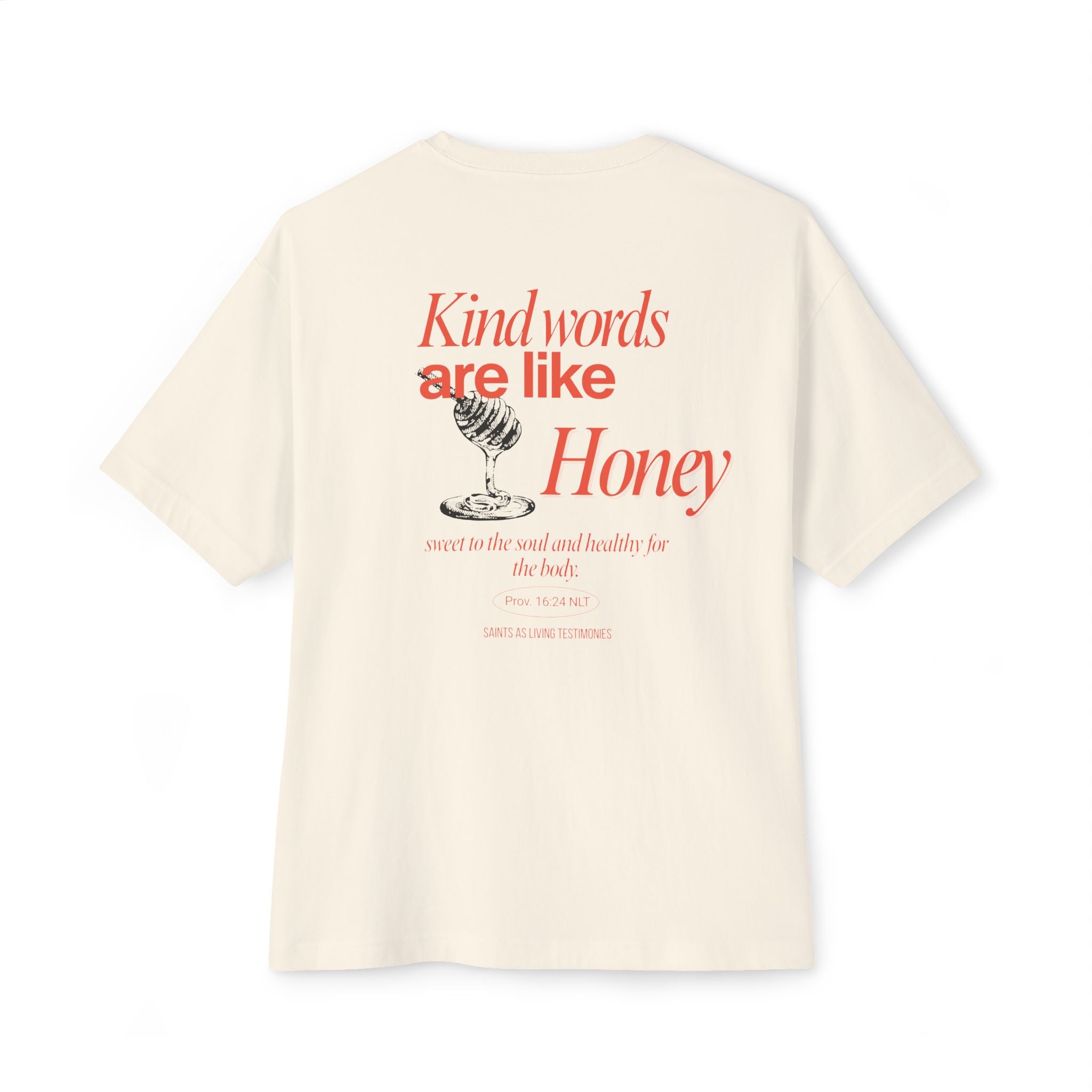 Kindwords Are Like Honey Tee — Oversized Boxy T‑Shirt