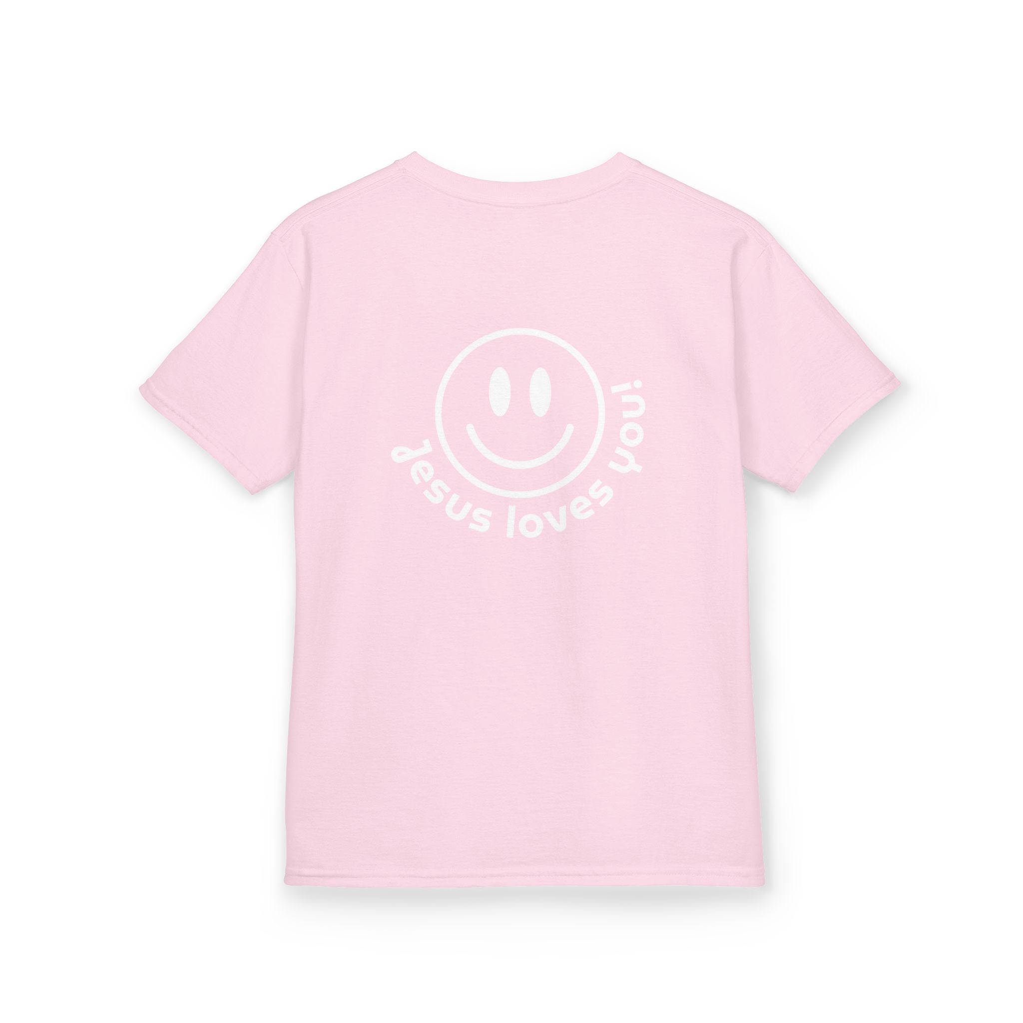 Kids T‑Shirt — "Jesus Loves You" Smiley Tee (Salt Co.)