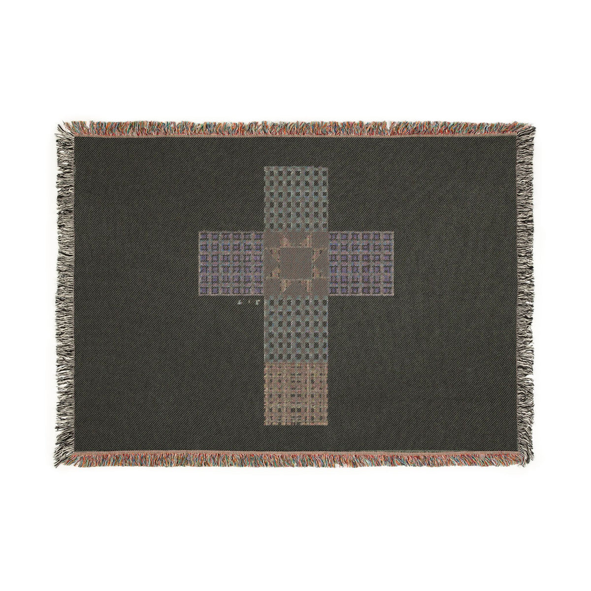 Patchwork Cross Woven Blanket