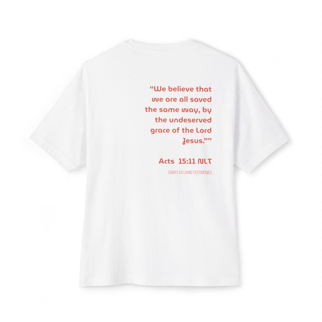 Acts 15:11  Women's Oversized Boxy Tee