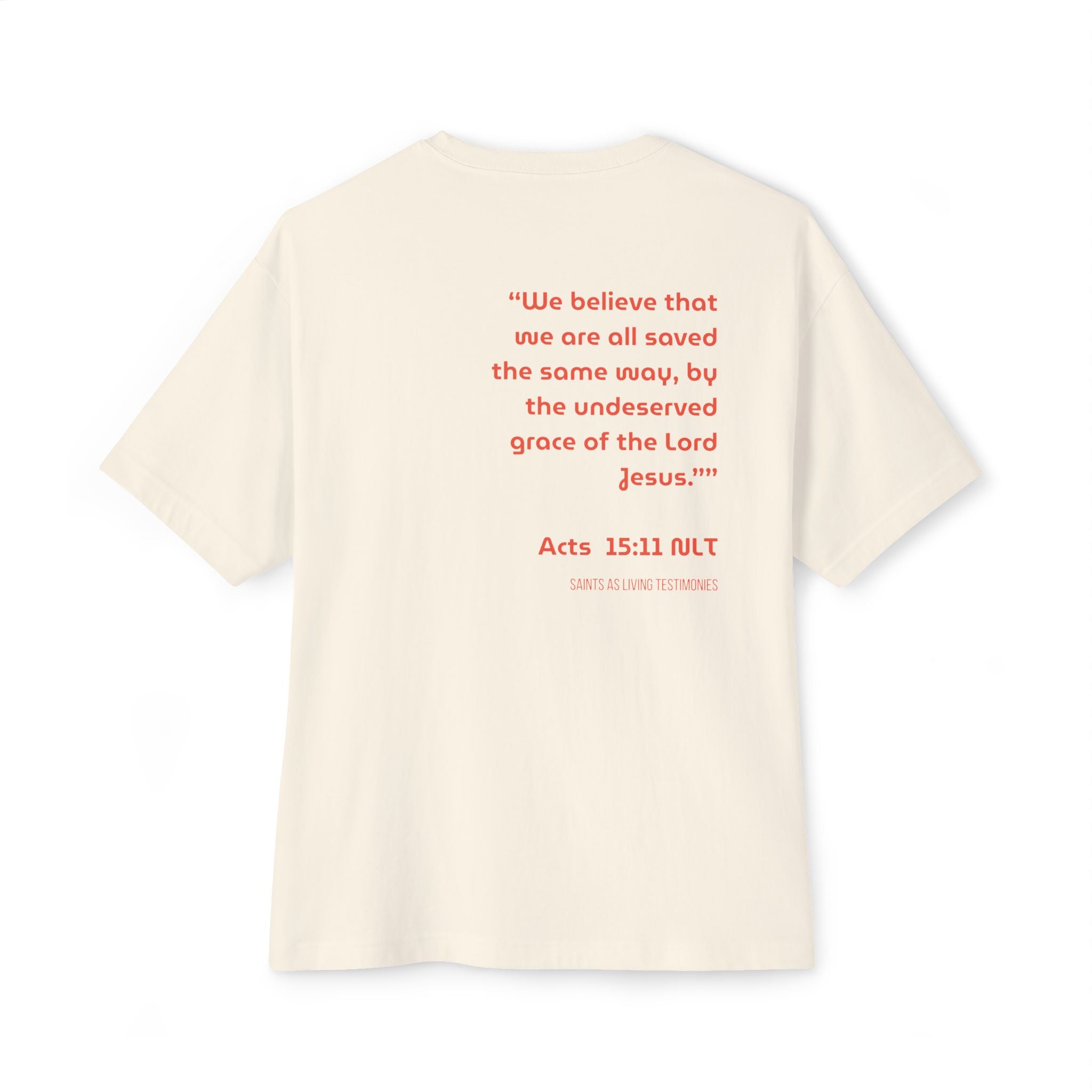 Acts 15:11  Women's Oversized Boxy Tee