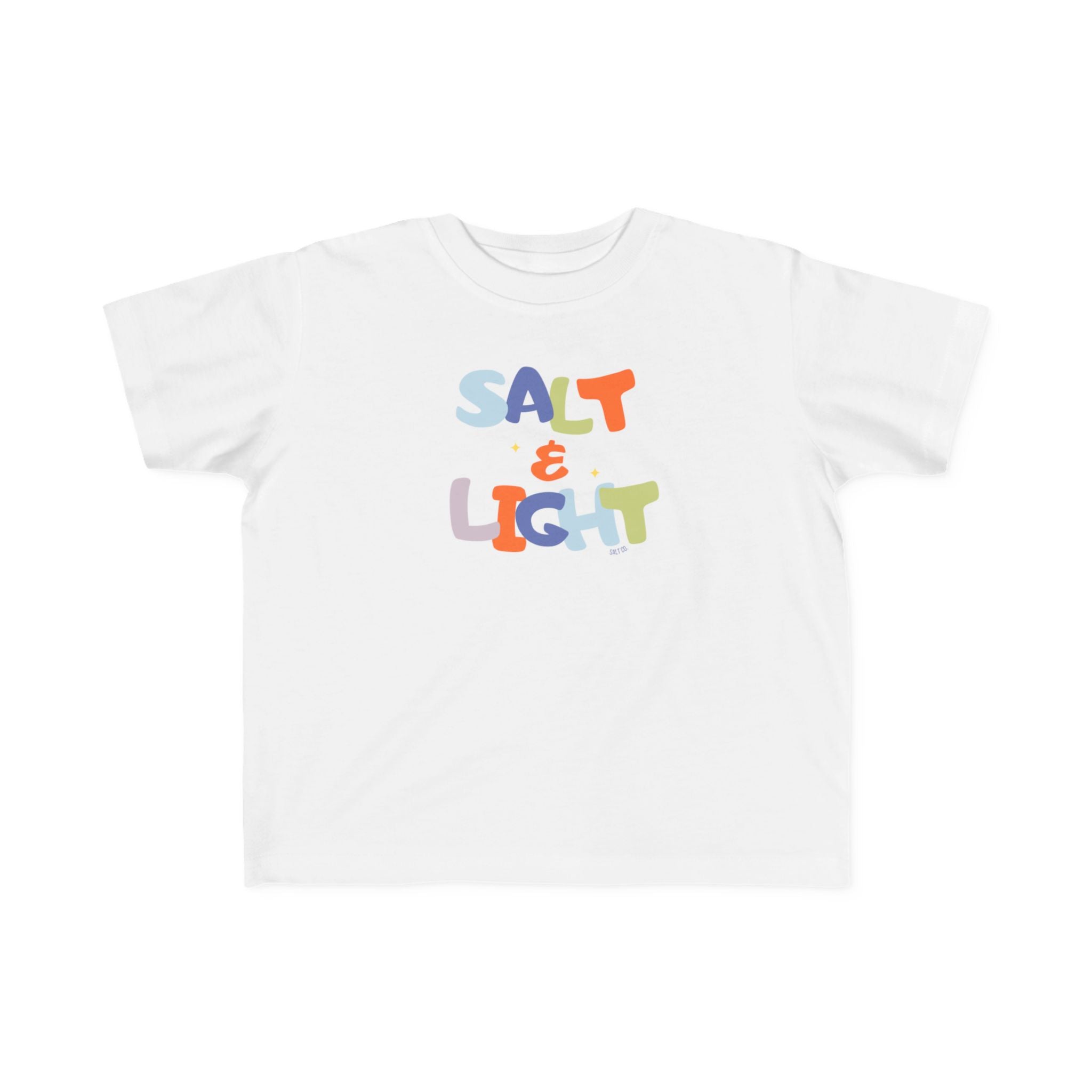 Salt & Light Toddler Tee — Colorful Christian Kids T‑Shirt