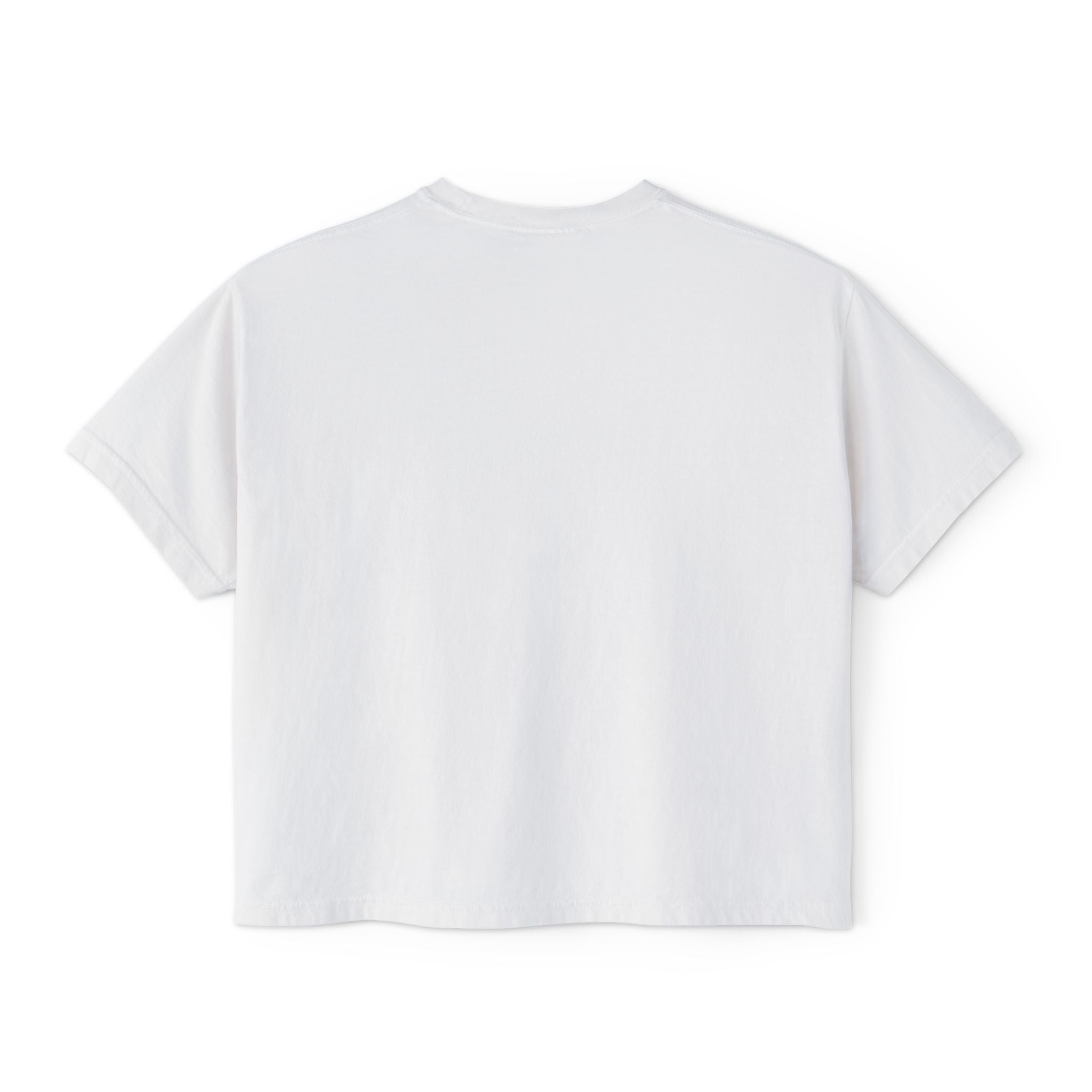 Women's Boxy Tee — Minimal Patchwork Cross