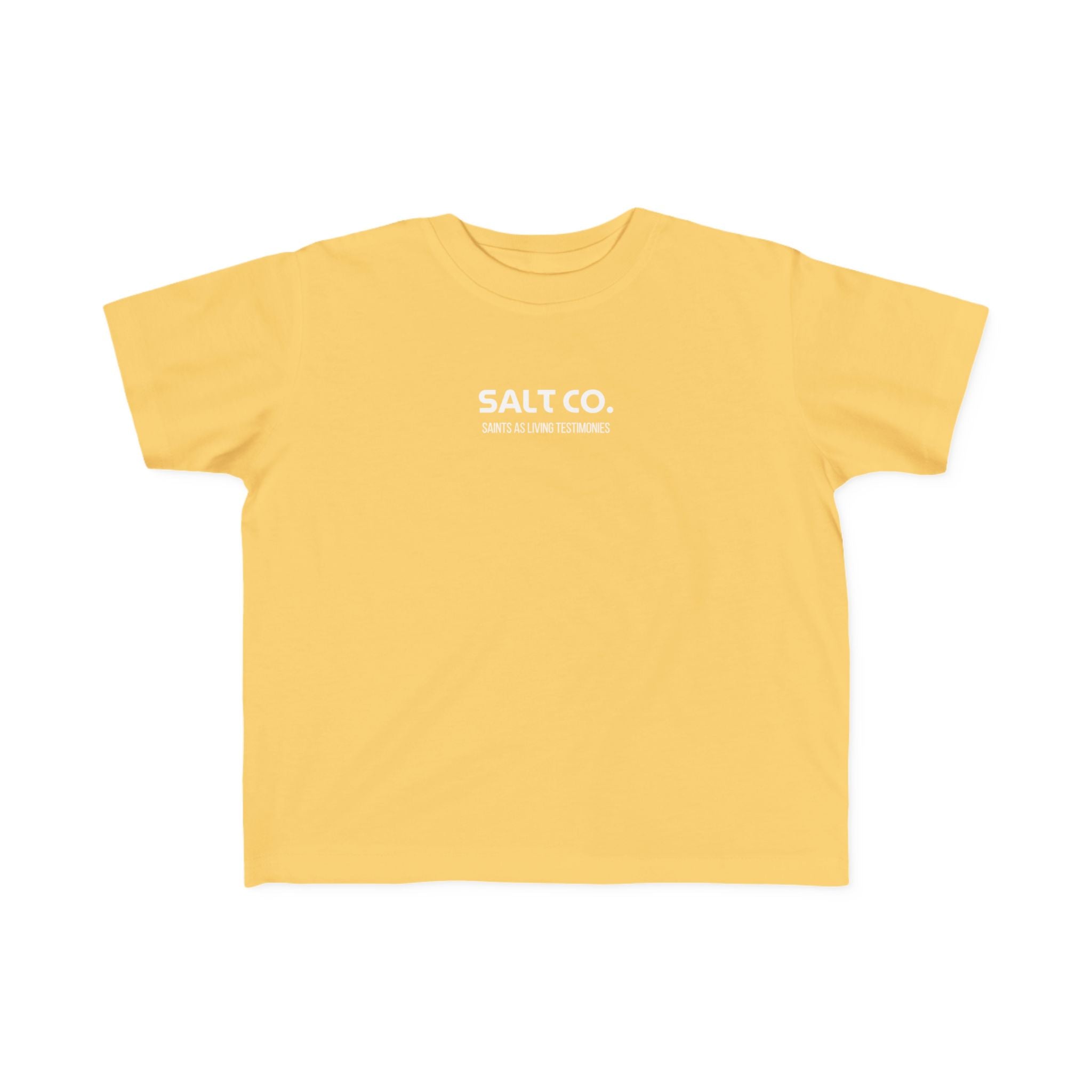 Toddler Tee — 'Salt Co.' Front & 'Jesus Loves You' Smiley Back
