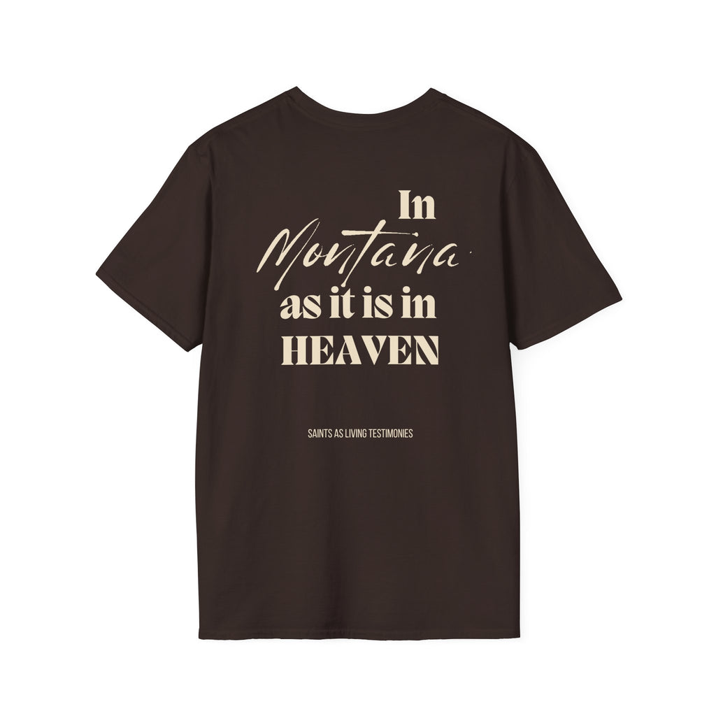 In Montana As It Is In Heaven T-Shirt — Salt Co. Rustic Christian Graphic Tee
