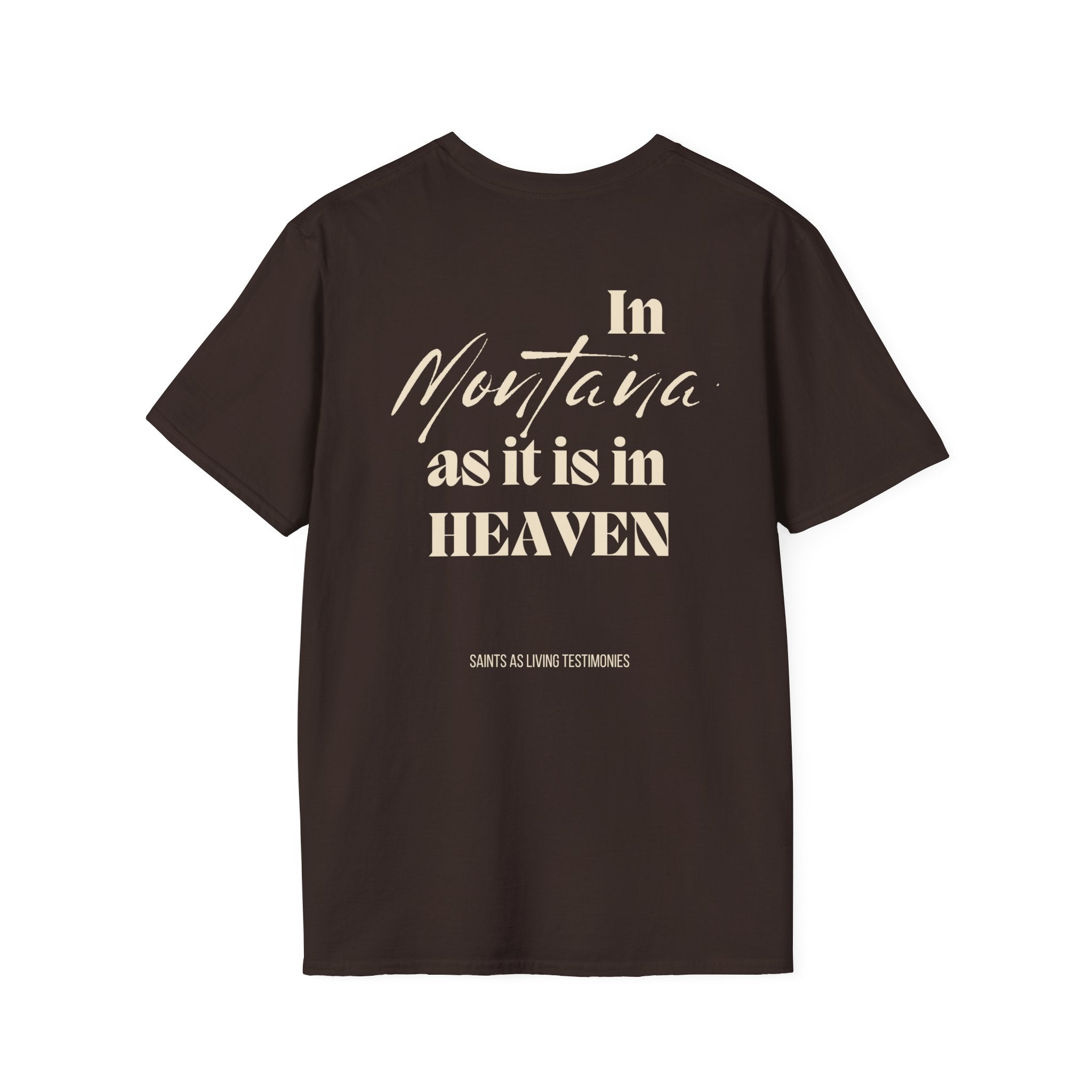 In Montana As It Is In Heaven T-Shirt — Salt Co. Rustic Christian Graphic Tee