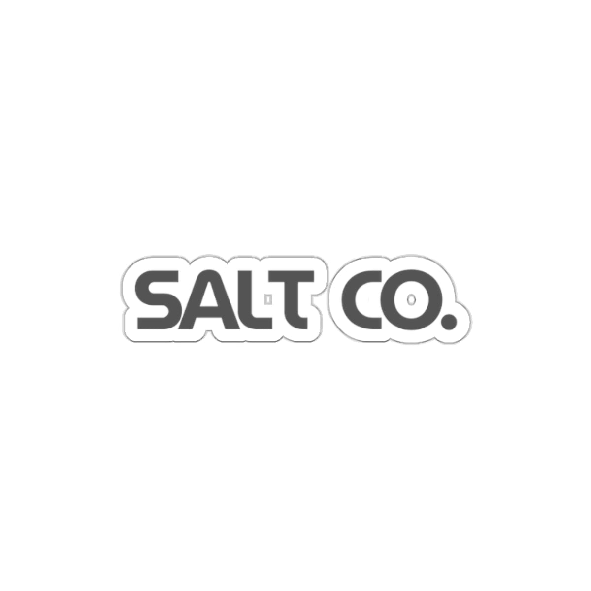Salt Co. Die-Cut Sticker — Minimal Logo Decal for Laptops & Water Bottles