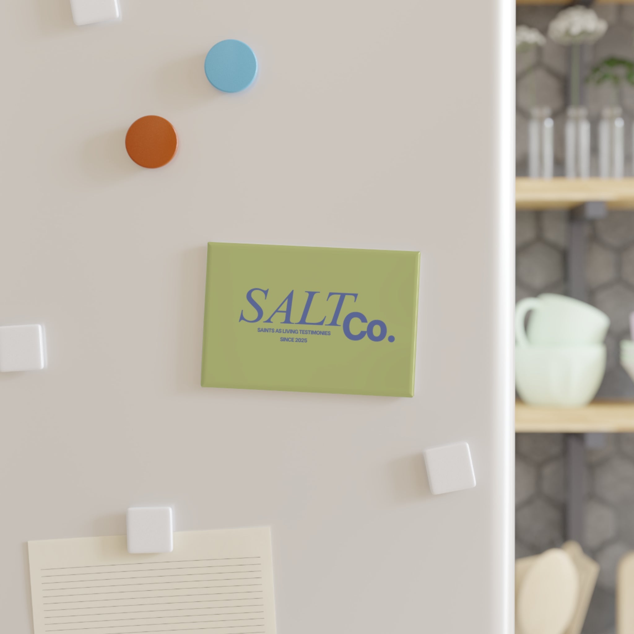 SALT Co. Rectangular Magnet — 'SAINTS AS LIVING TESTIMONIES' Decorative Refrigerator Magnet