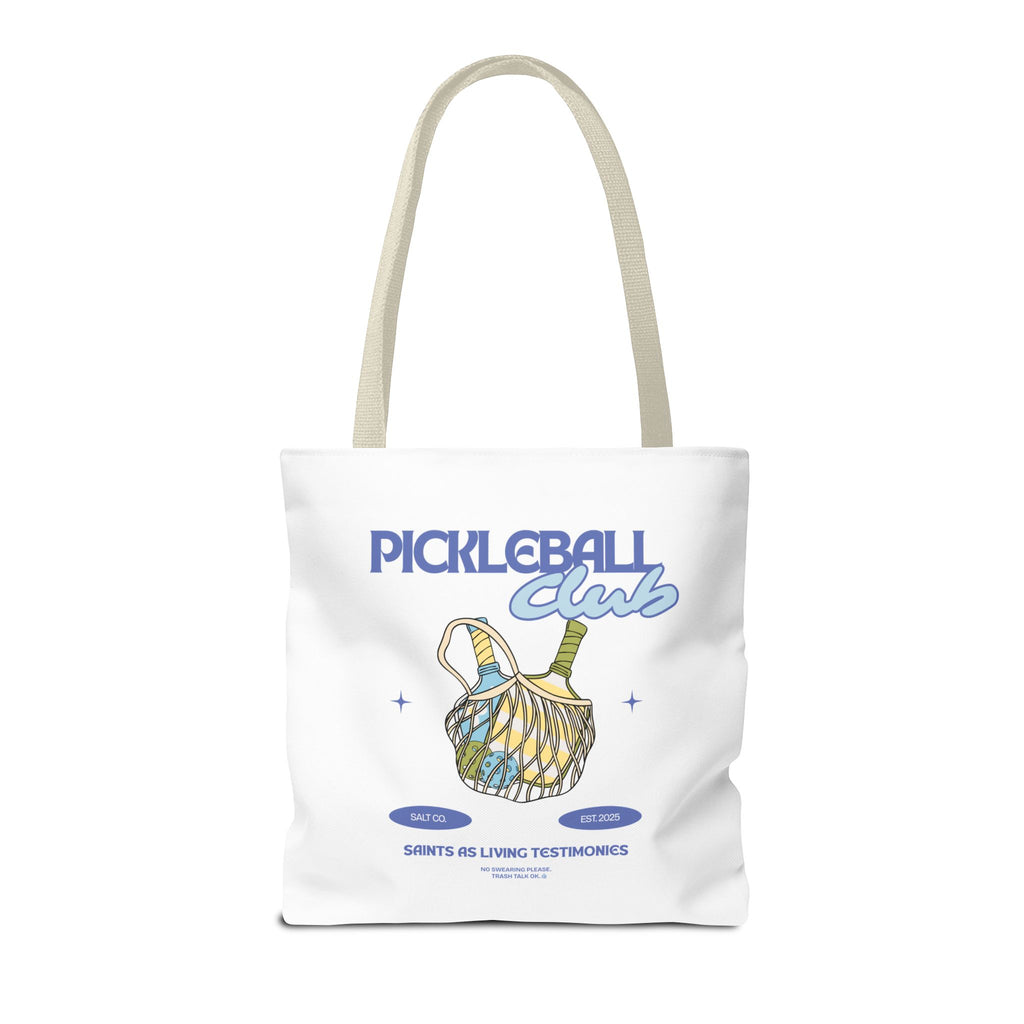 Pickleball Club Tote Bag – Retro Paddle & Ball Design