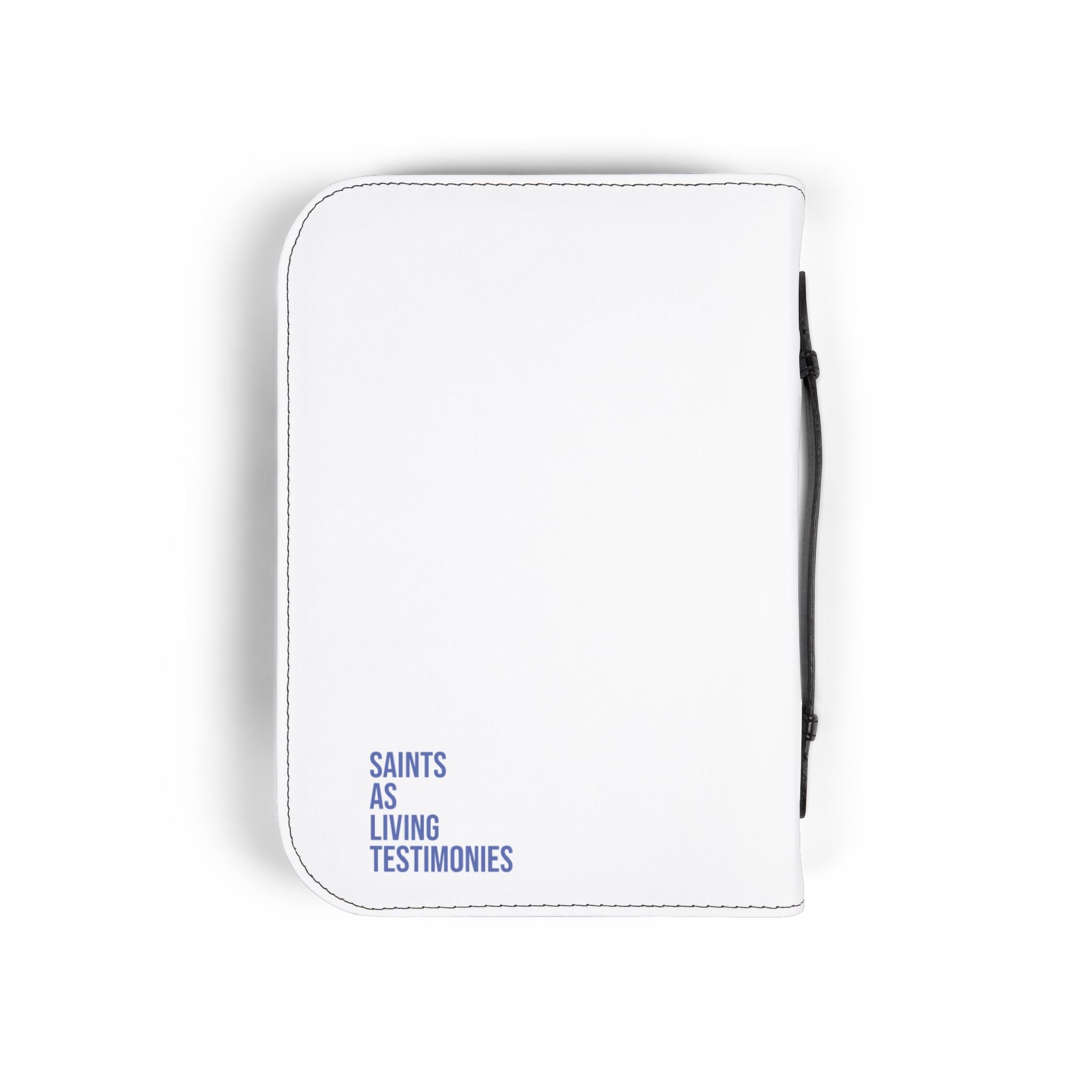Patchwork Cross Bible Cover — "Saints as Living Testimonies" Zippered Bible Case