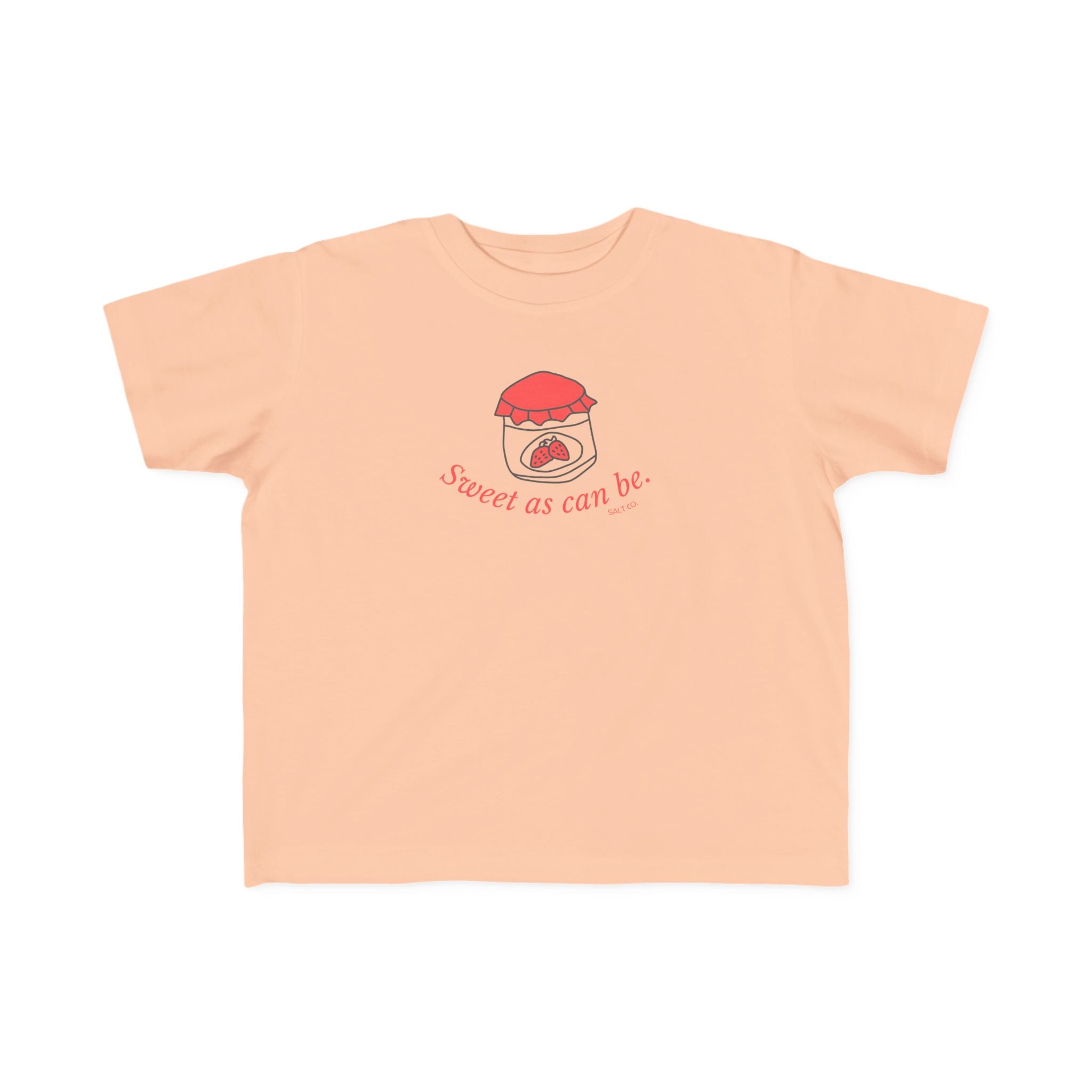 Toddler Tee – 'Sweet as can be' Strawberry Jam Graphic