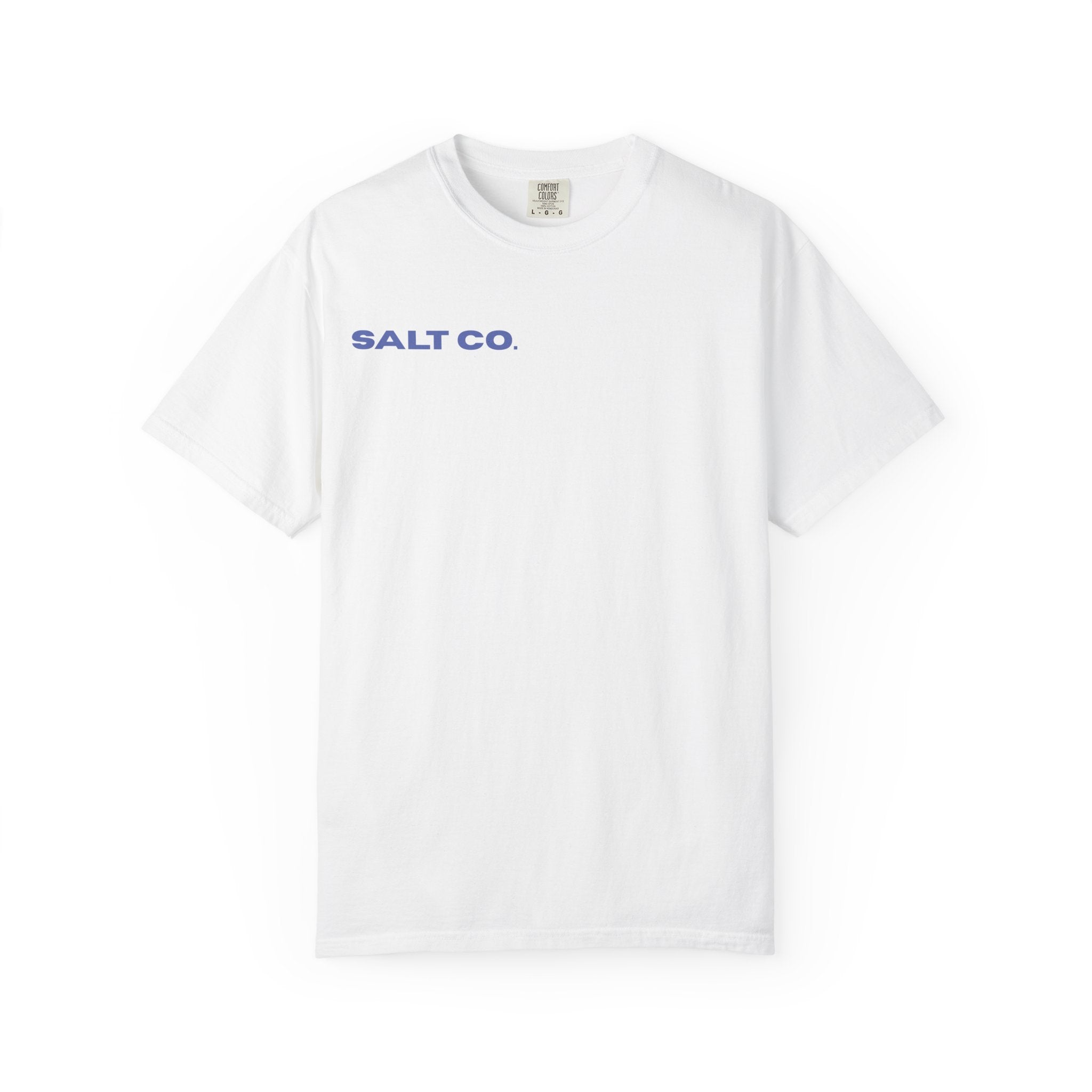 Salt Co. Minimalist Tee — "SAINTS AS LIVING TESTIMONIES" Back Print