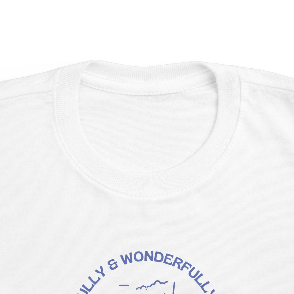 Toddler Tee — "Fearfully & Wonderfully Made" Mountain Graphic