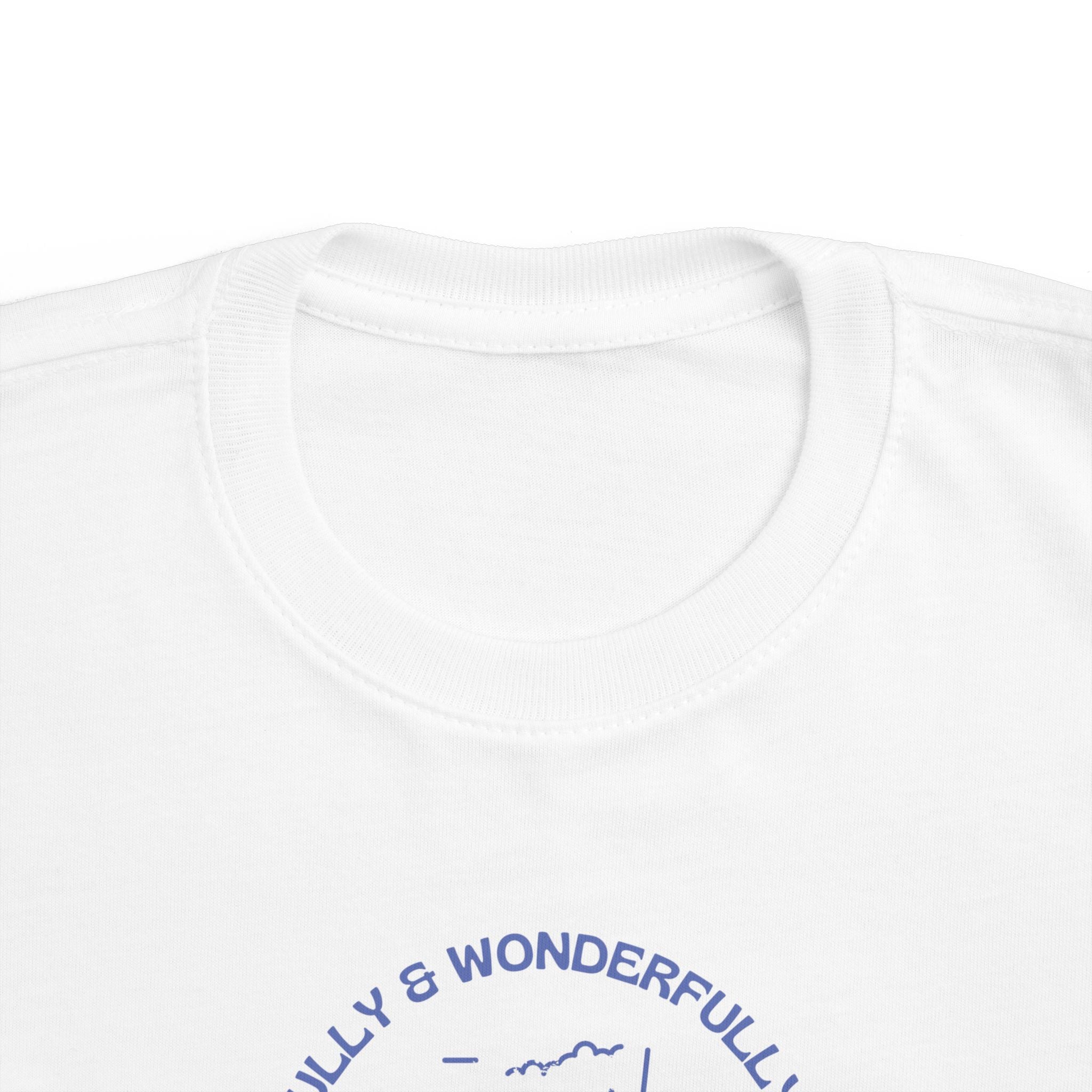 Toddler Tee — "Fearfully & Wonderfully Made" Mountain Graphic