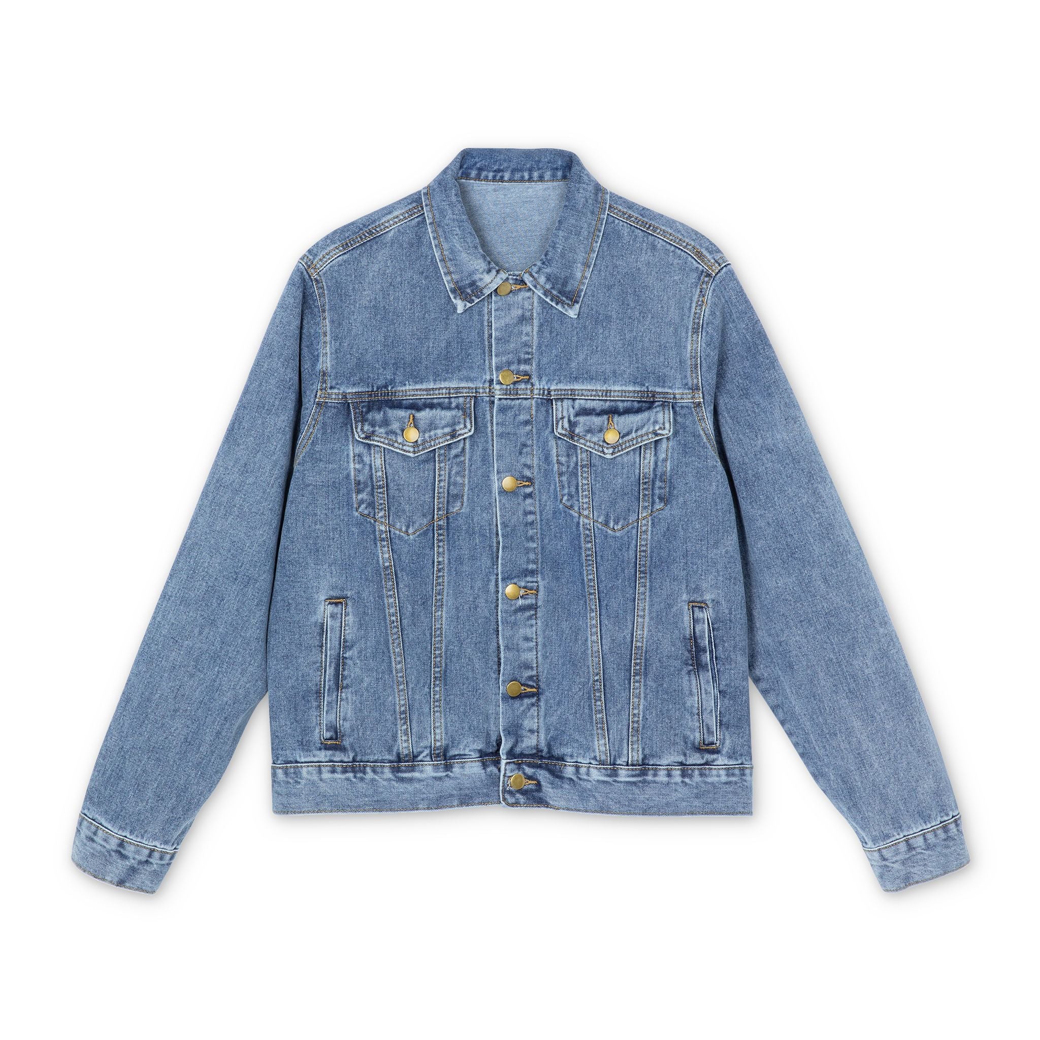 Denim Jacket — "Love Thy Neighbor" Back Script