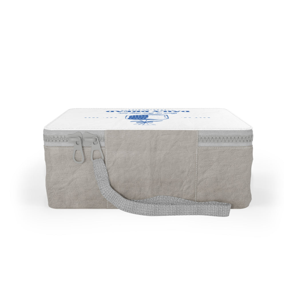 Daily Bread Paper Lunch Bag – Vintage Blue Bakery Graphic
