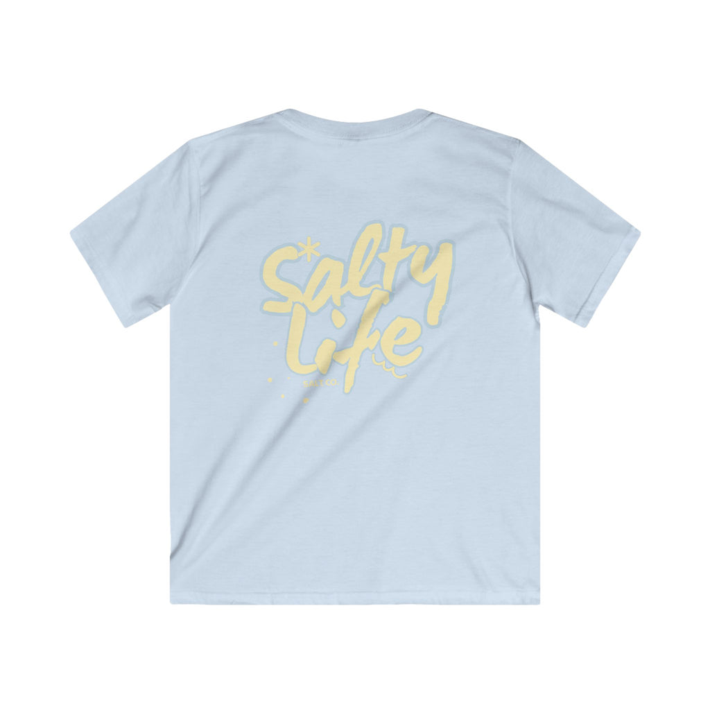 Kids Tee — 'Salty Life' Beach Logo T‑Shirt (Salt Co.)