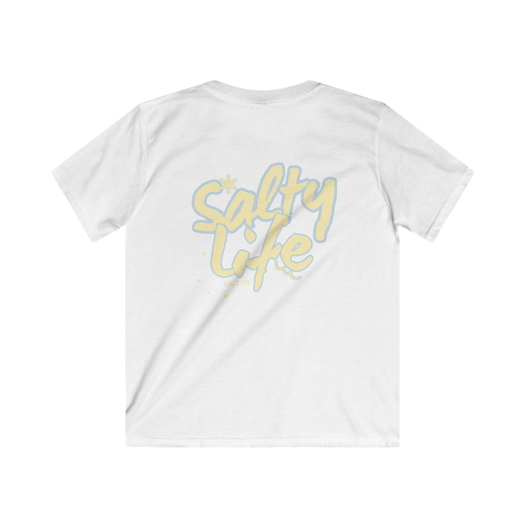 Kids Tee — 'Salty Life' Beach Logo T‑Shirt (Salt Co.)