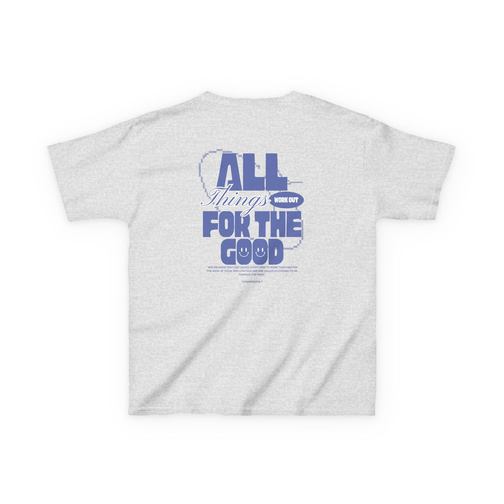 Kids T‑Shirt — "Salt Co." Front with “All Things Work For The Good” Back Graphic