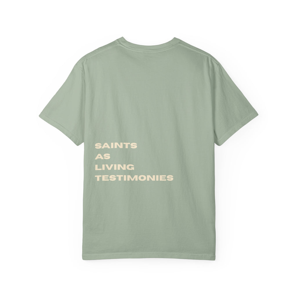 Salt Co. Tee — "Saints as Living Testimonies" Graphic T-Shirt