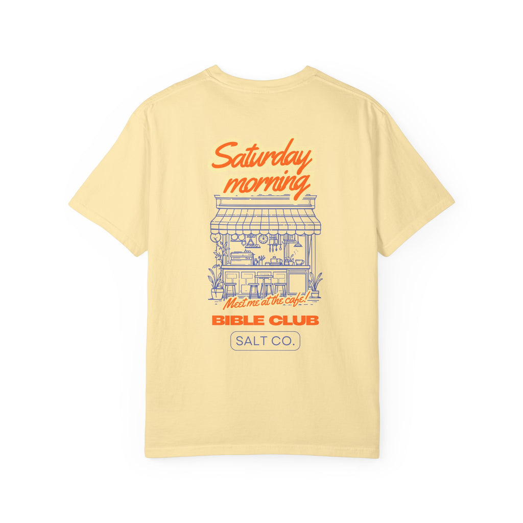 Saturday Morning Bible Club T-Shirt - Salt Co. Retro Café Graphic