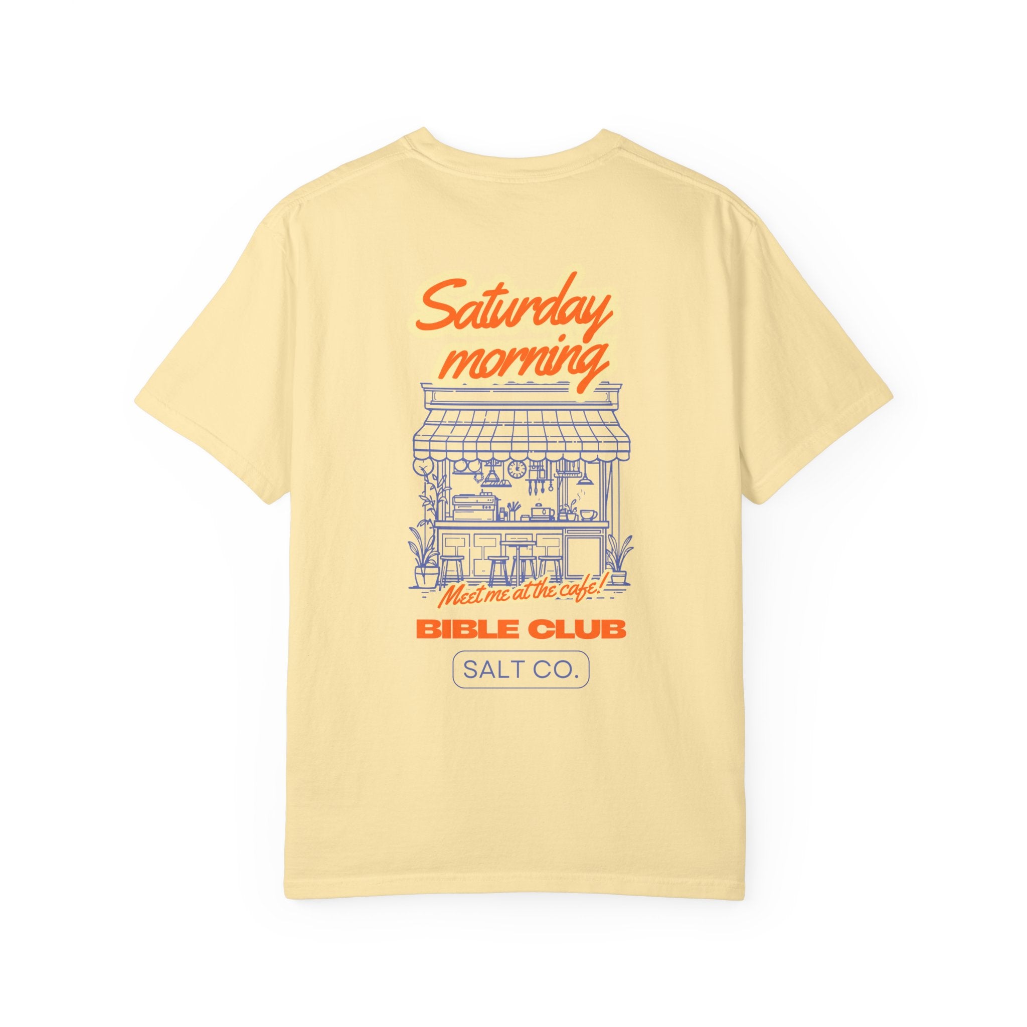 Saturday Morning Bible Club T-Shirt - Salt Co. Retro Café Graphic