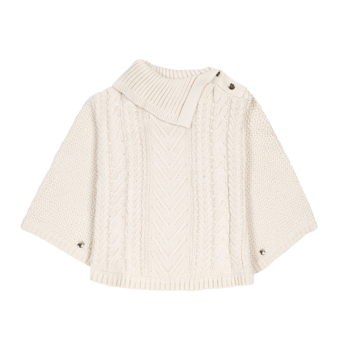 Organic Split Collar Sweater Cape - Baby