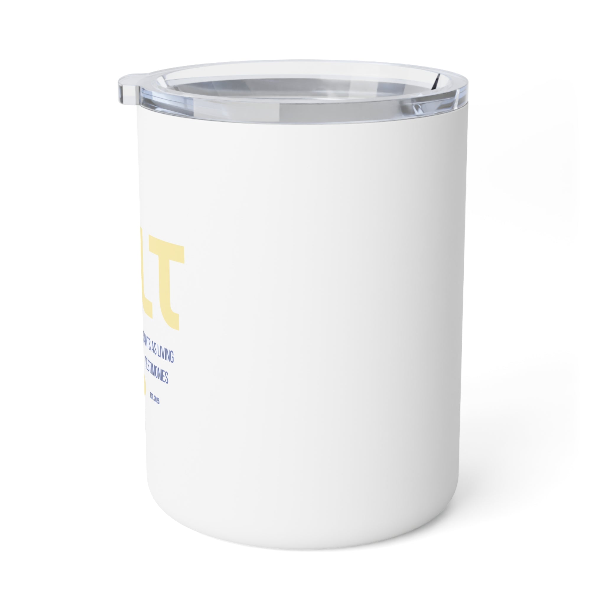 10oz Insulated Coffee Mug — Minimalist 'Salt' Design Travel Tumbler
