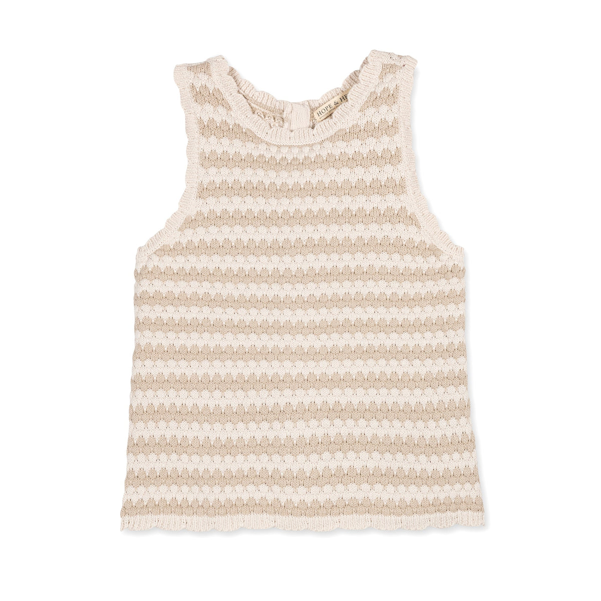 Organic Button Back Sweater Tank