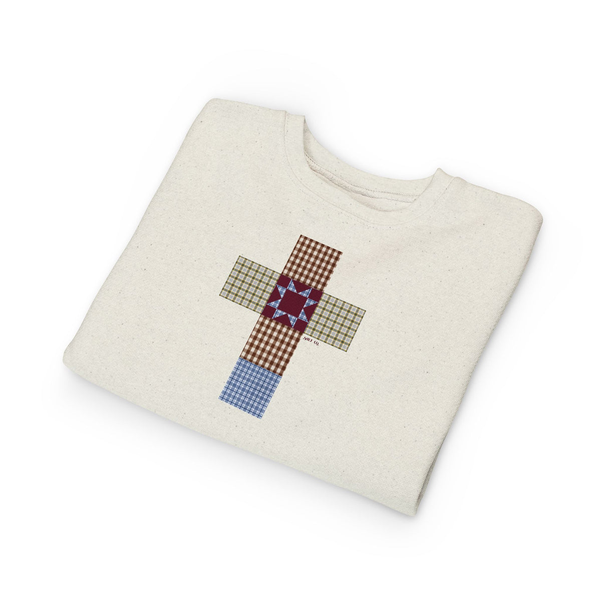 Girls Patchwork Cross Sweatshirt