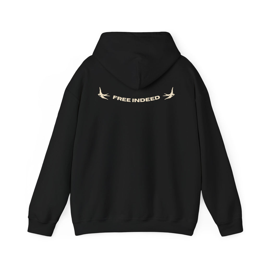 Free Indeed Hoodie — 'Free Indeed' Bird Graphic Pullover